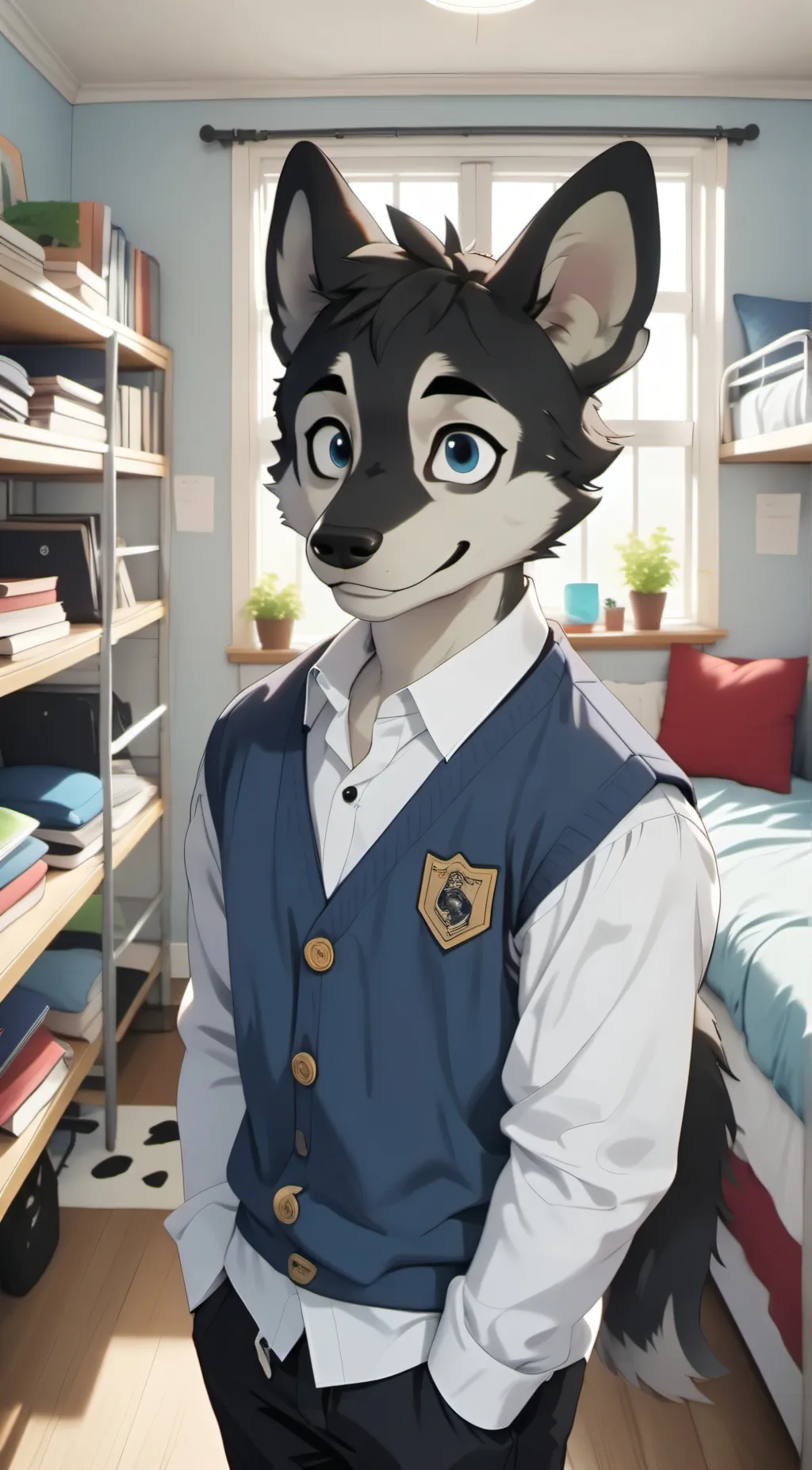 ai character: furry roomate background