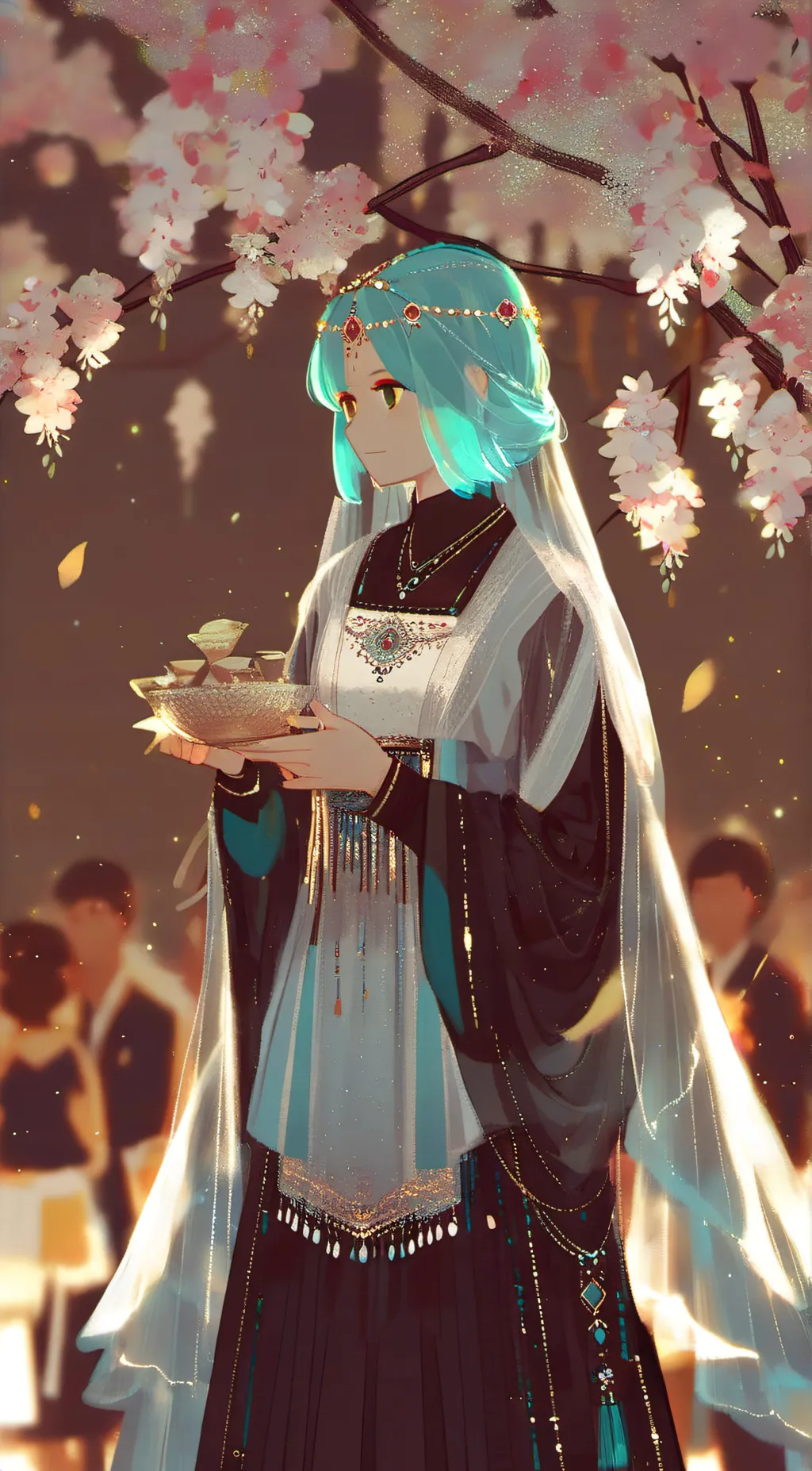 ai character: Regenbogengirl background