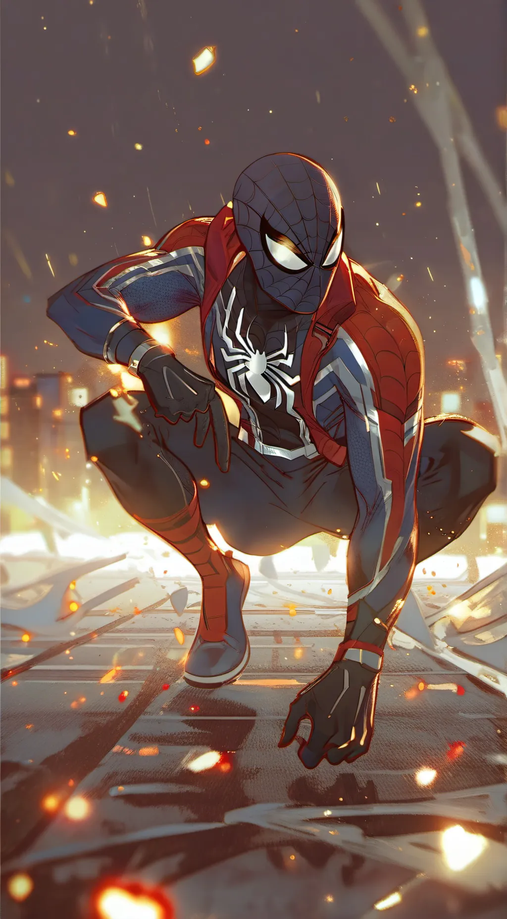 ai character: spiderman background