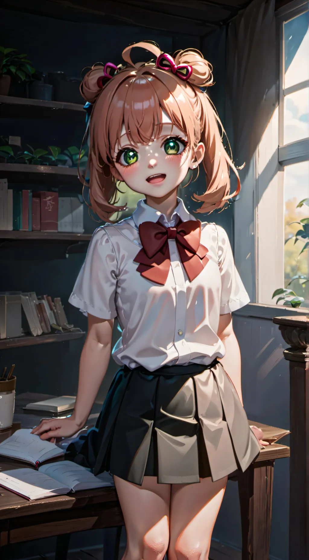 ai character: little girl background