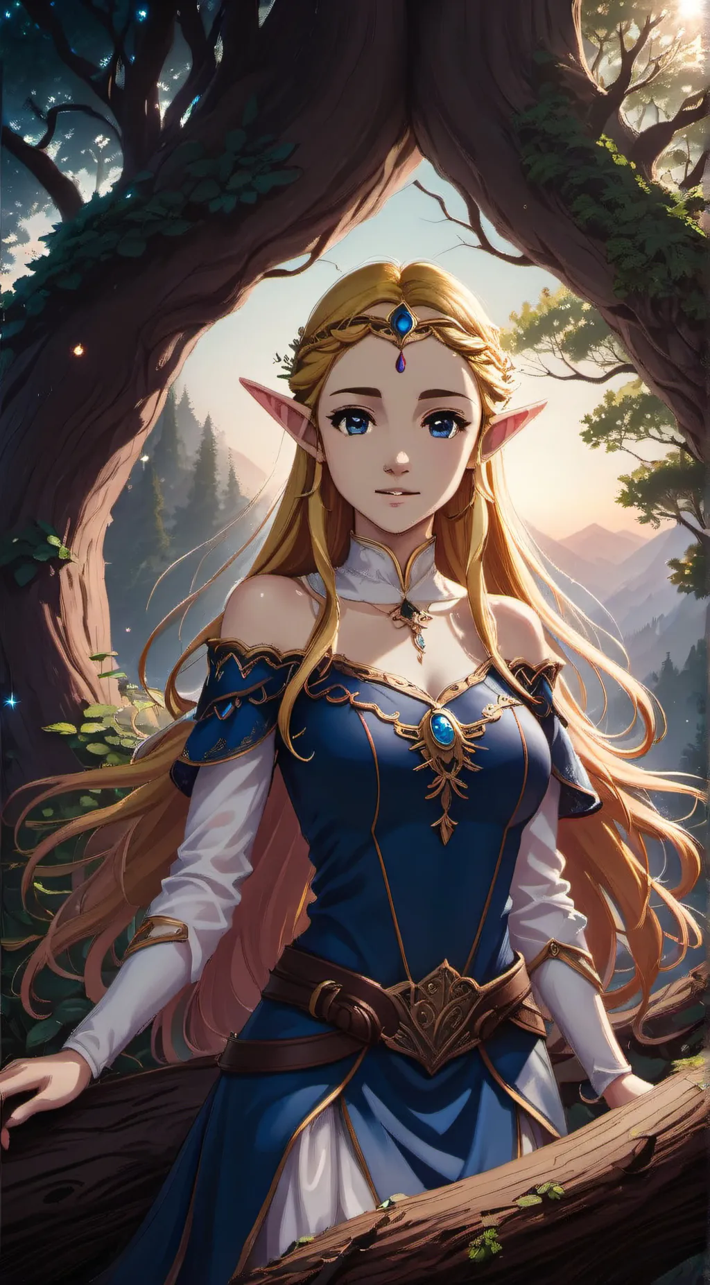 ai character: Zelda background