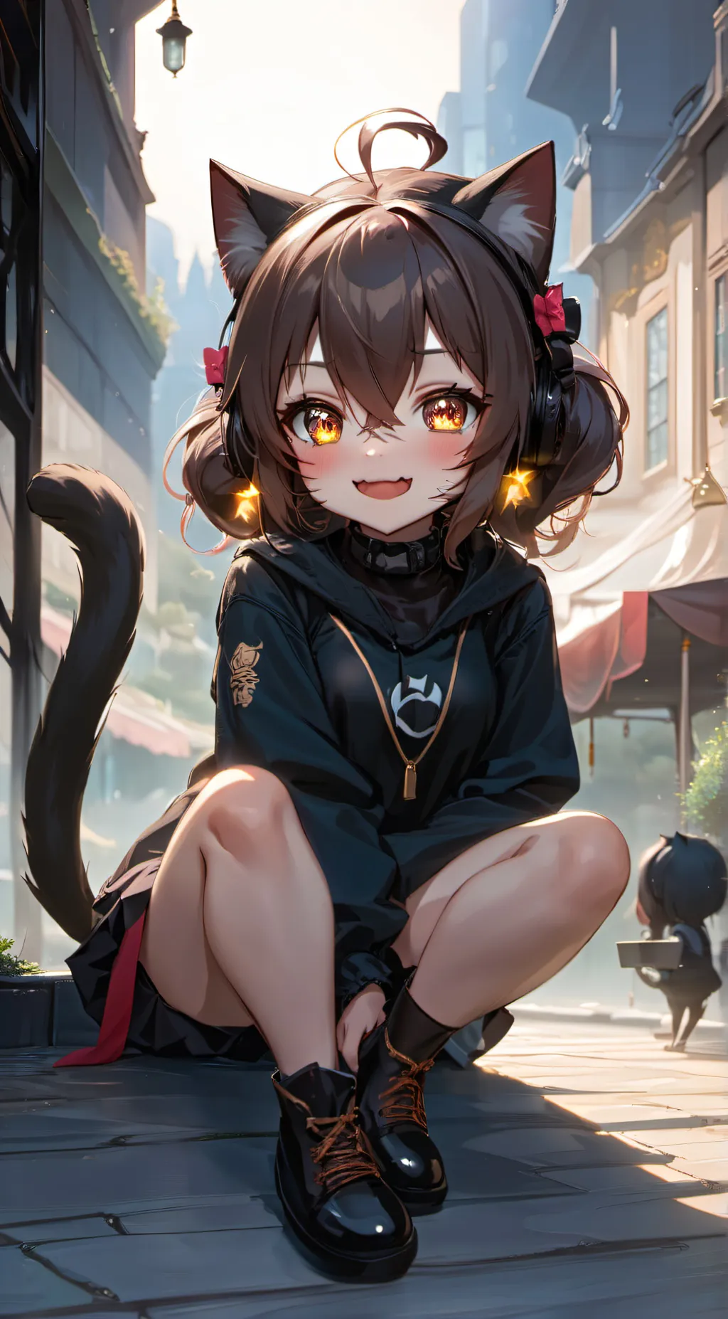 ai character: Neko Luna background