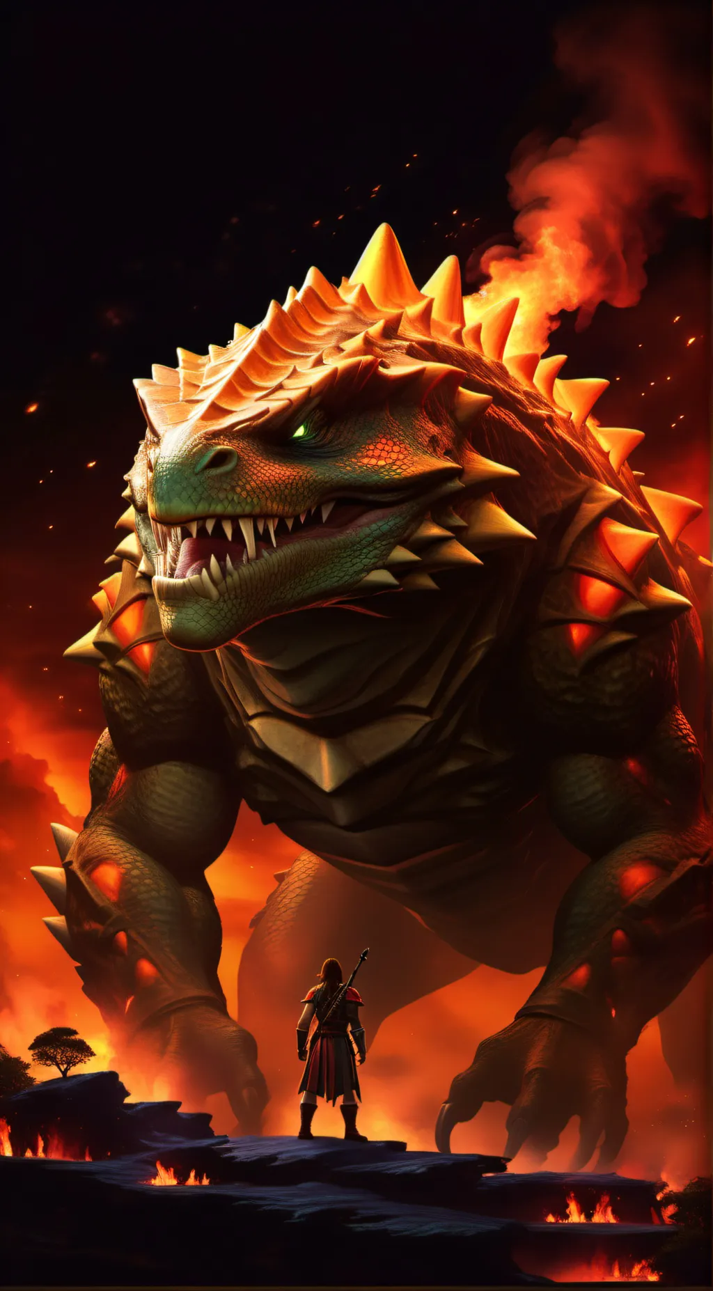 ai character: King dodongo background