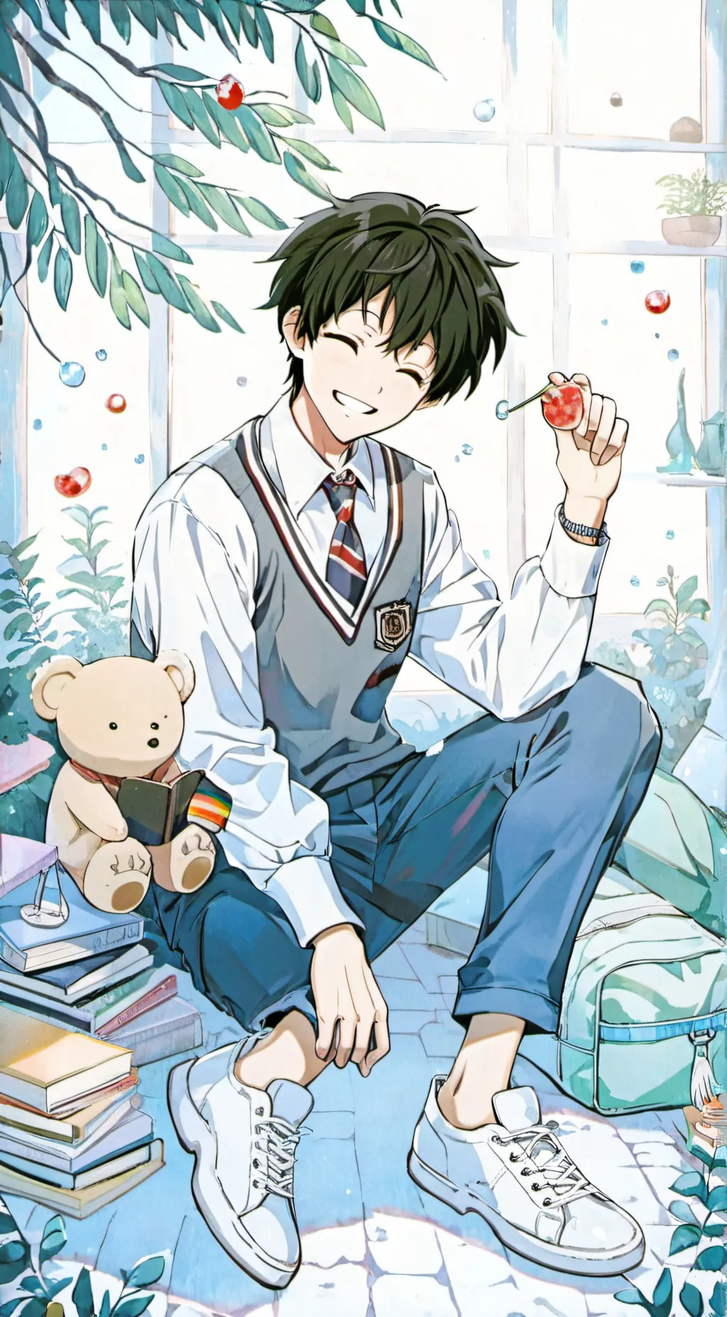 ai character: Mha school background