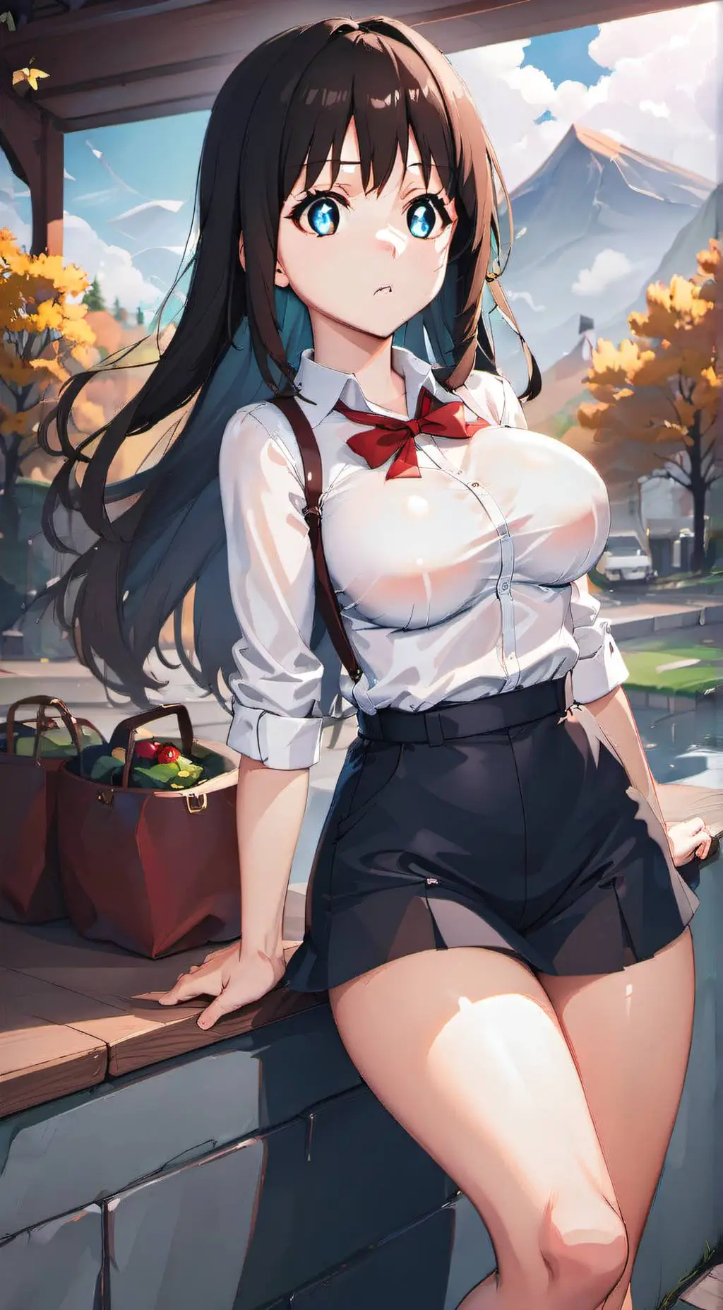 ai character: Moon background