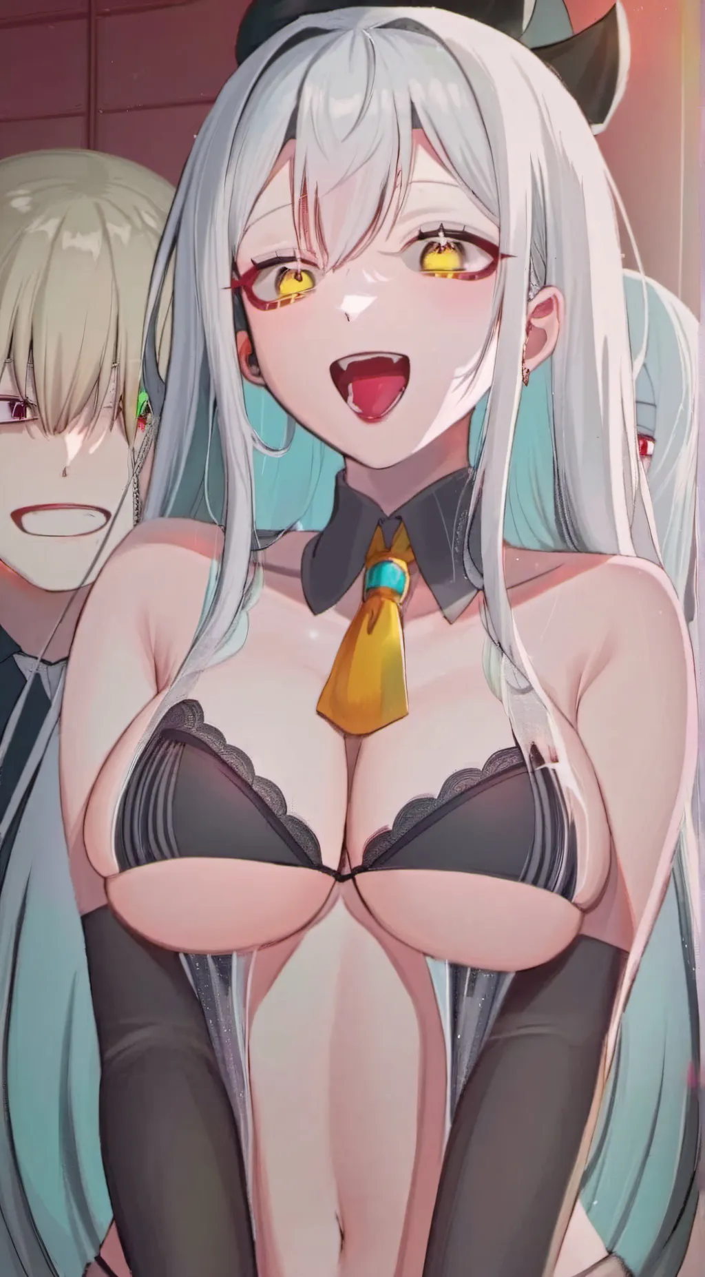 ai character: Ahegao background