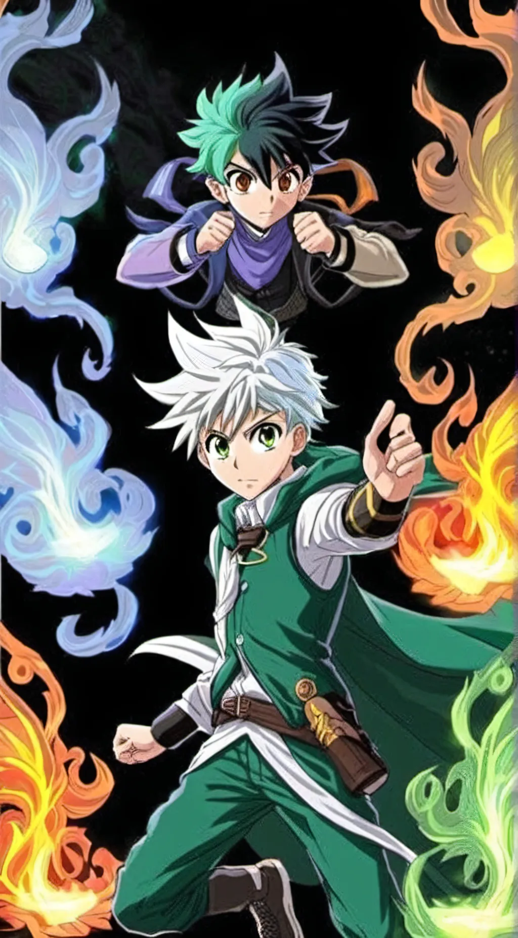 ai character: Gon and killua background