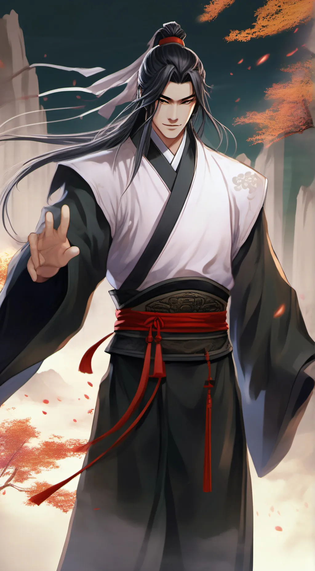 ai character: gu yue fang yuan background