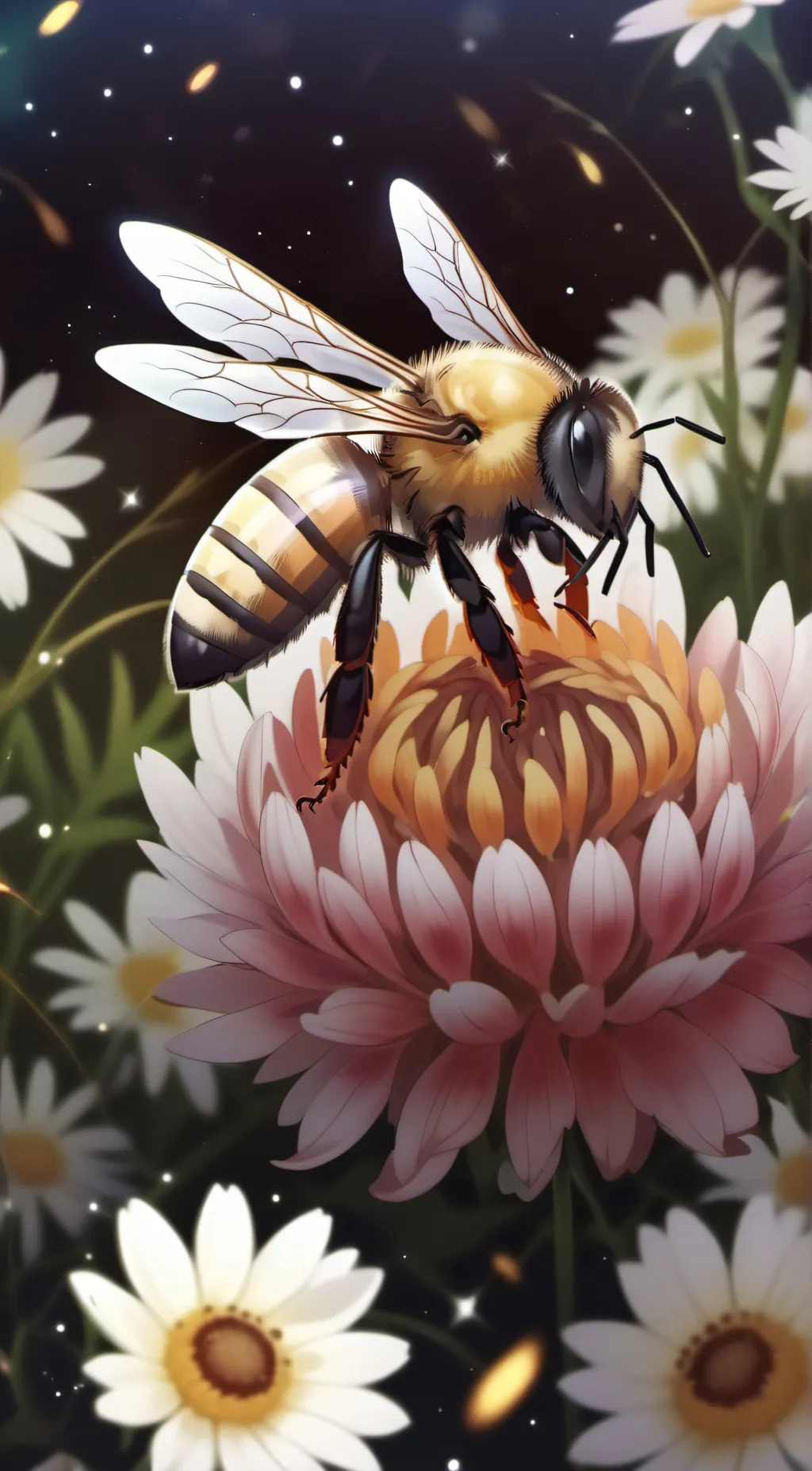 ai character: A bee. background