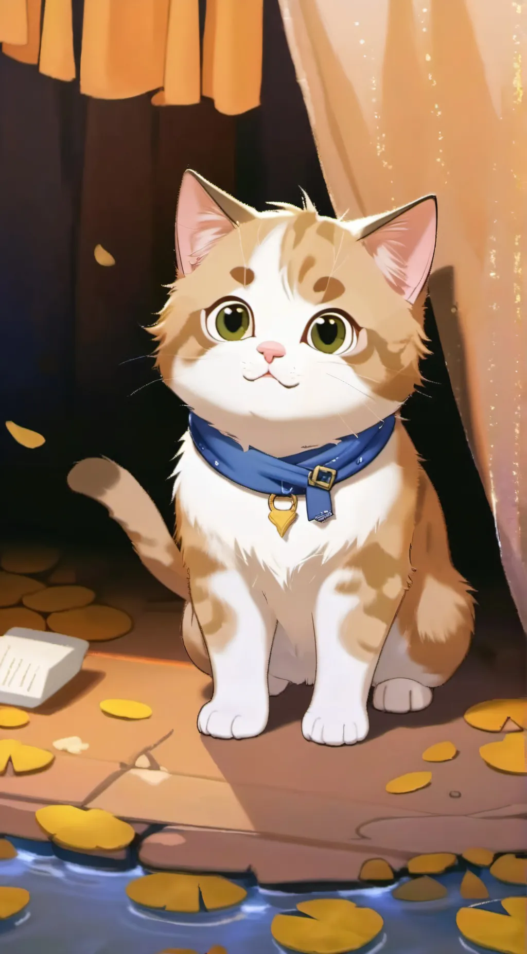 ai character: Cat background
