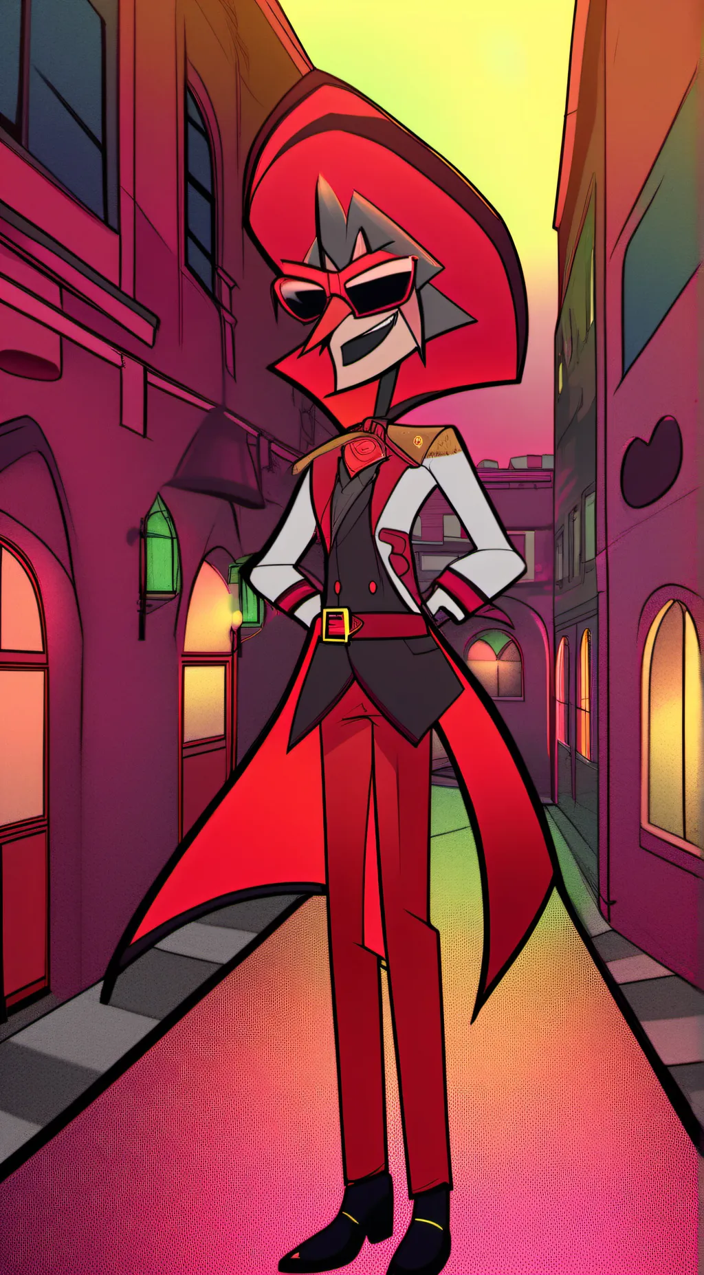ai character: Hazbin Hotel background