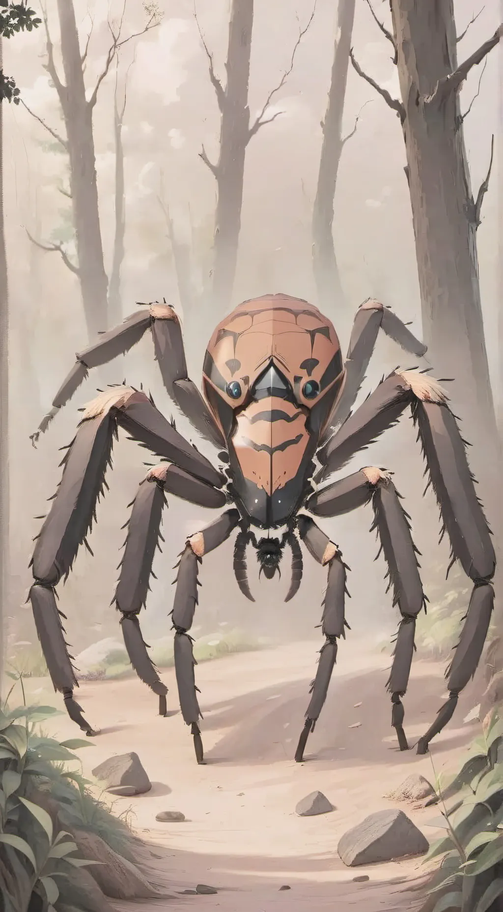 ai character: david the spider background