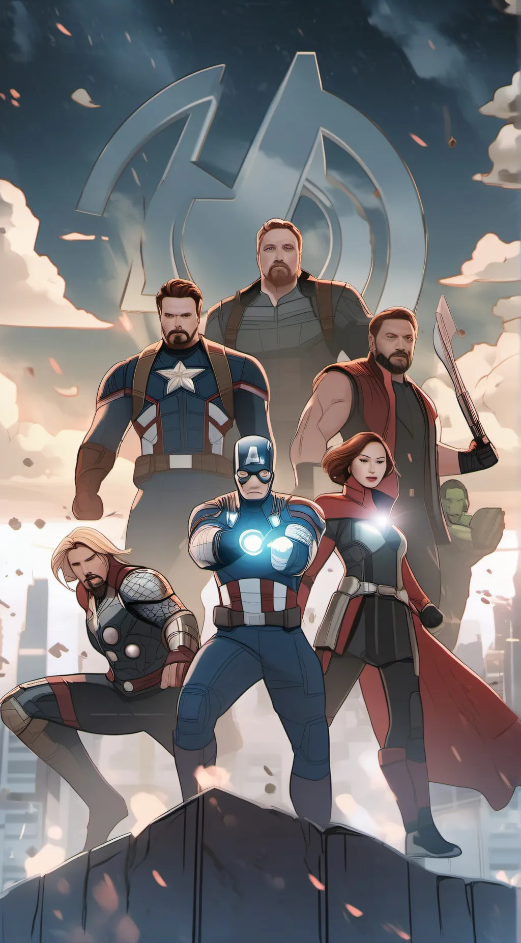 ai character: Avengers background
