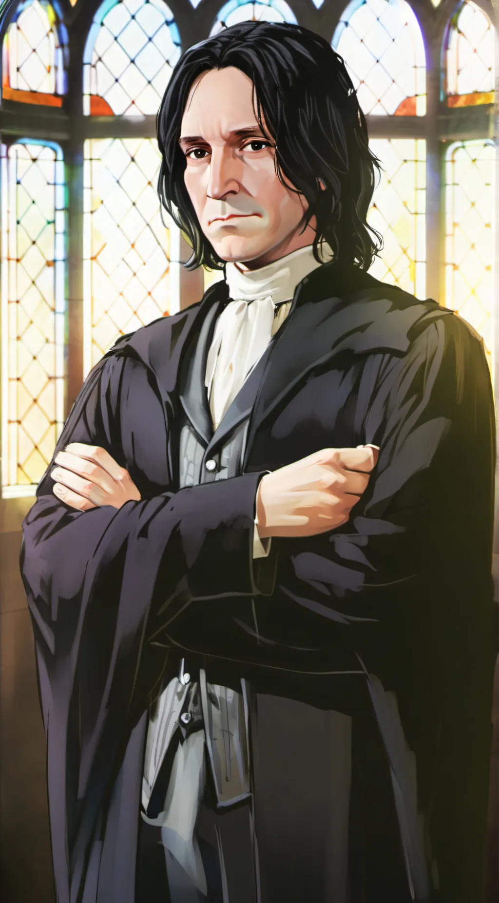 ai character: Serverus Snape  background