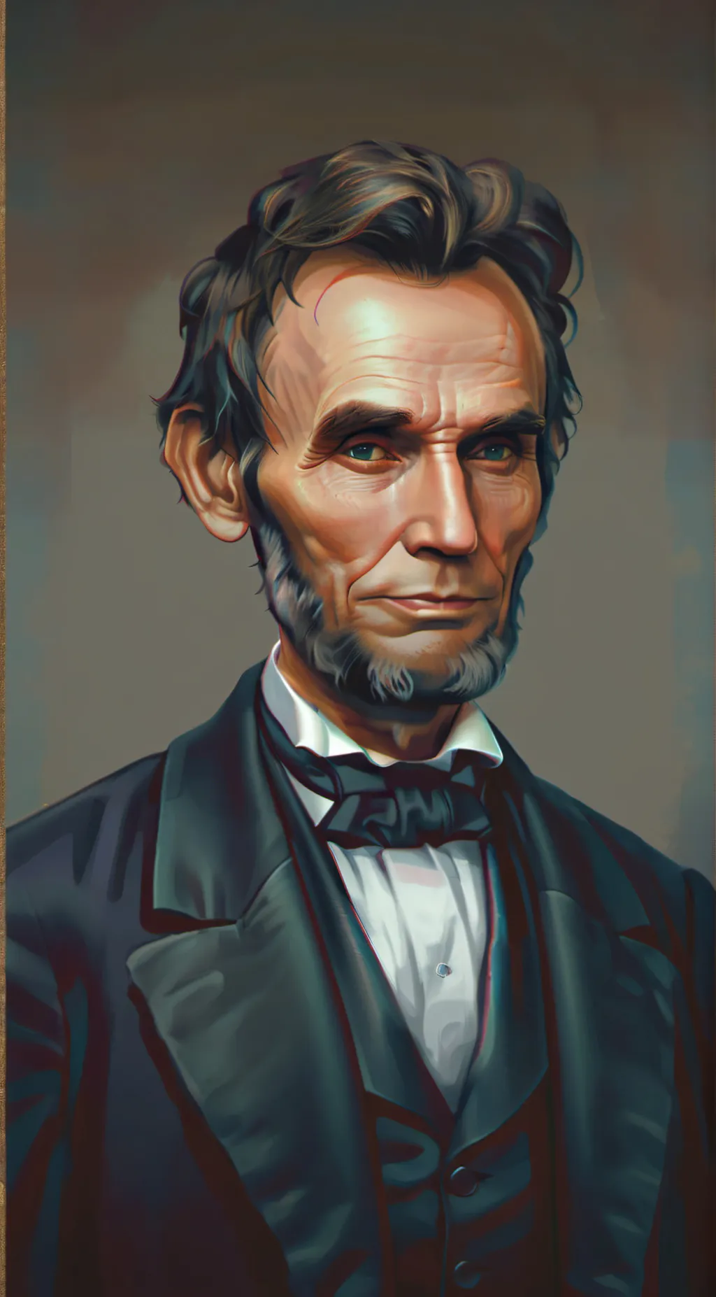 ai character: Abraham Lincoln  background