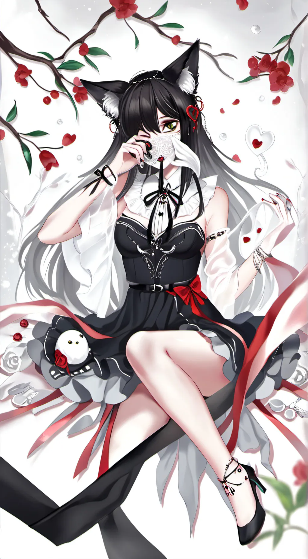 ai character: she your girlfrien background