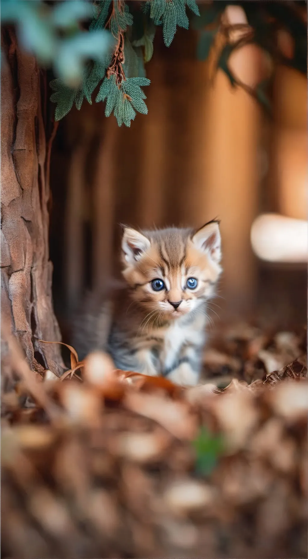 ai character: Kitten  background