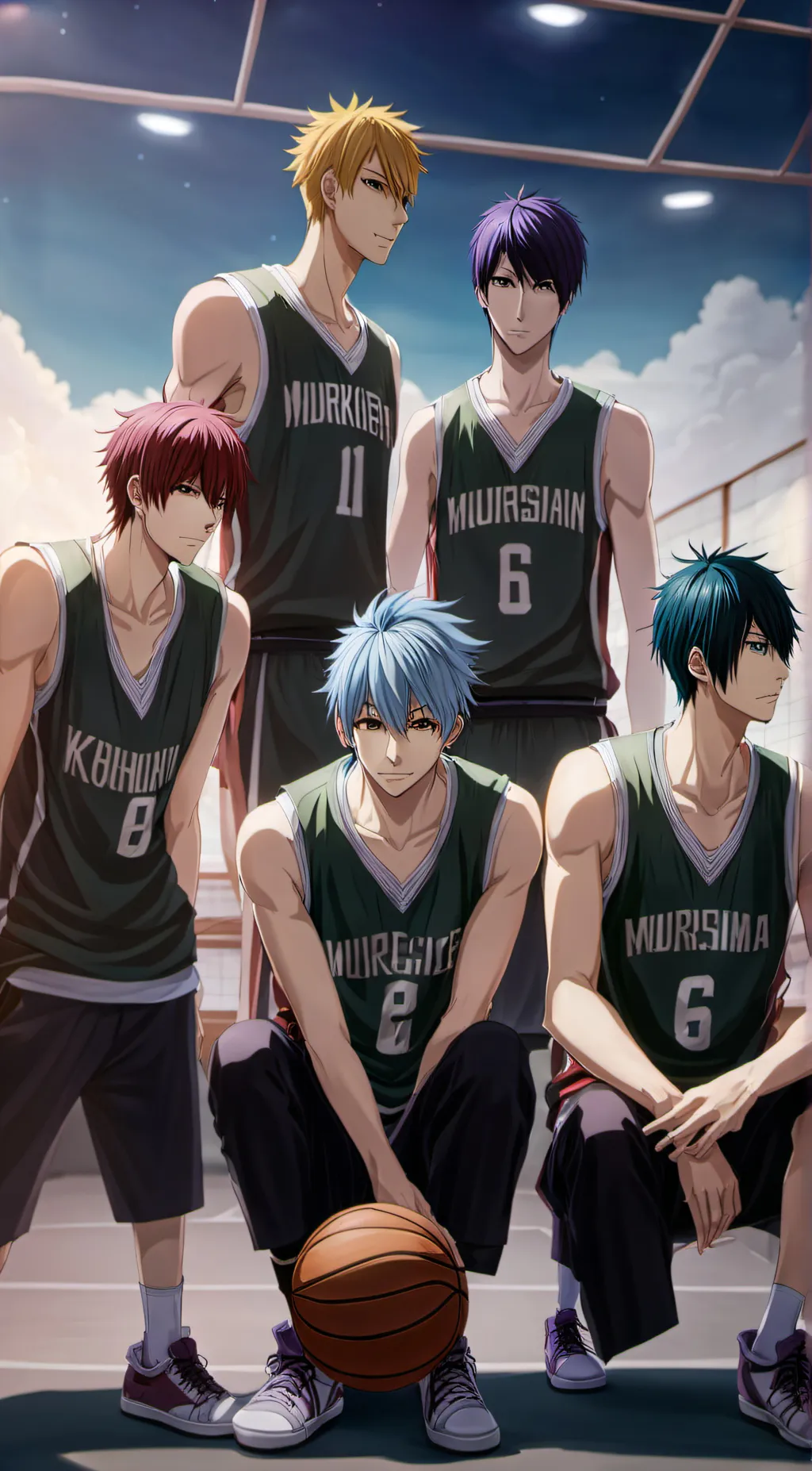 ai character: Kurokos basketball background