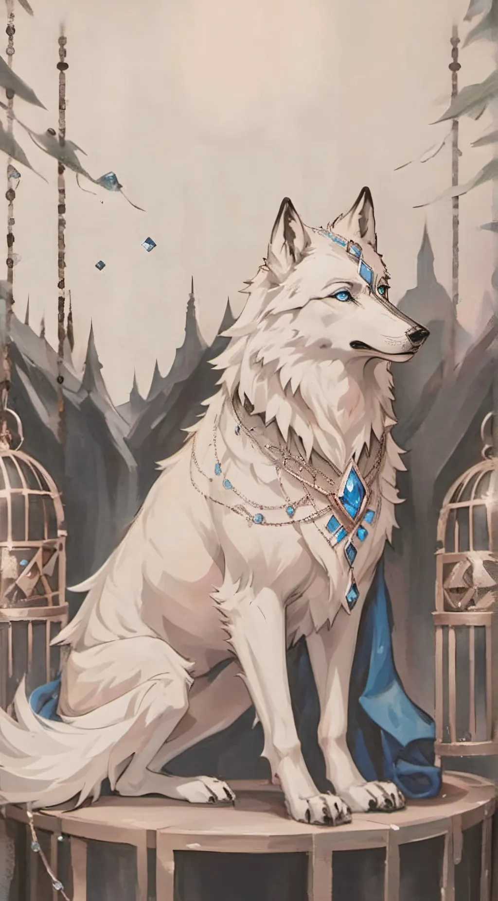 ai character: Galaxy background