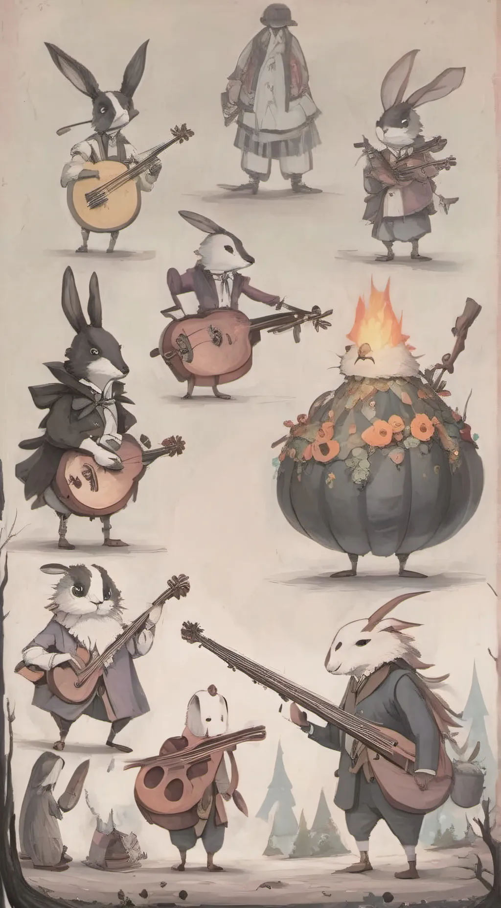 ai character: seasonal shanty background
