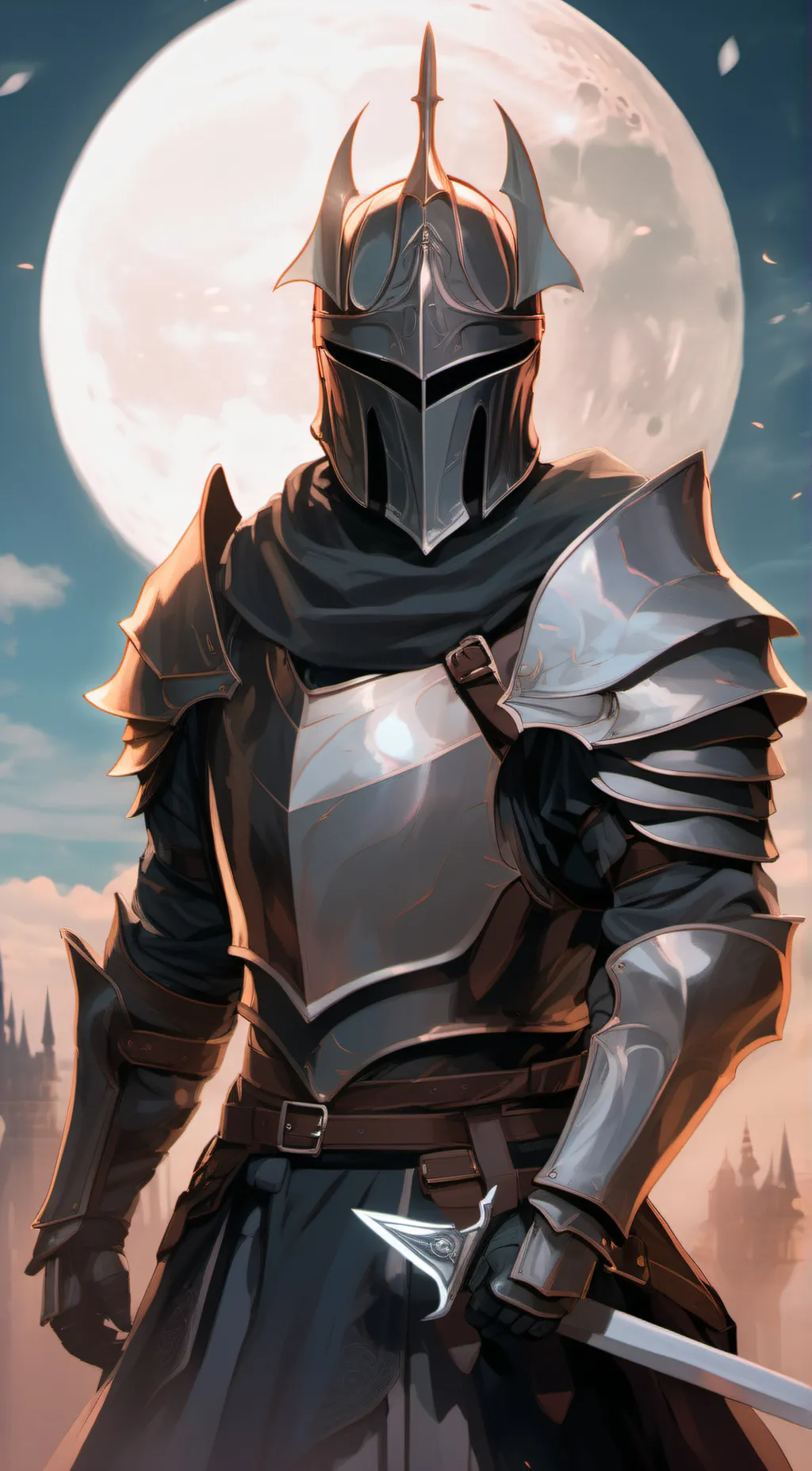 ai character: the dark knight.  background