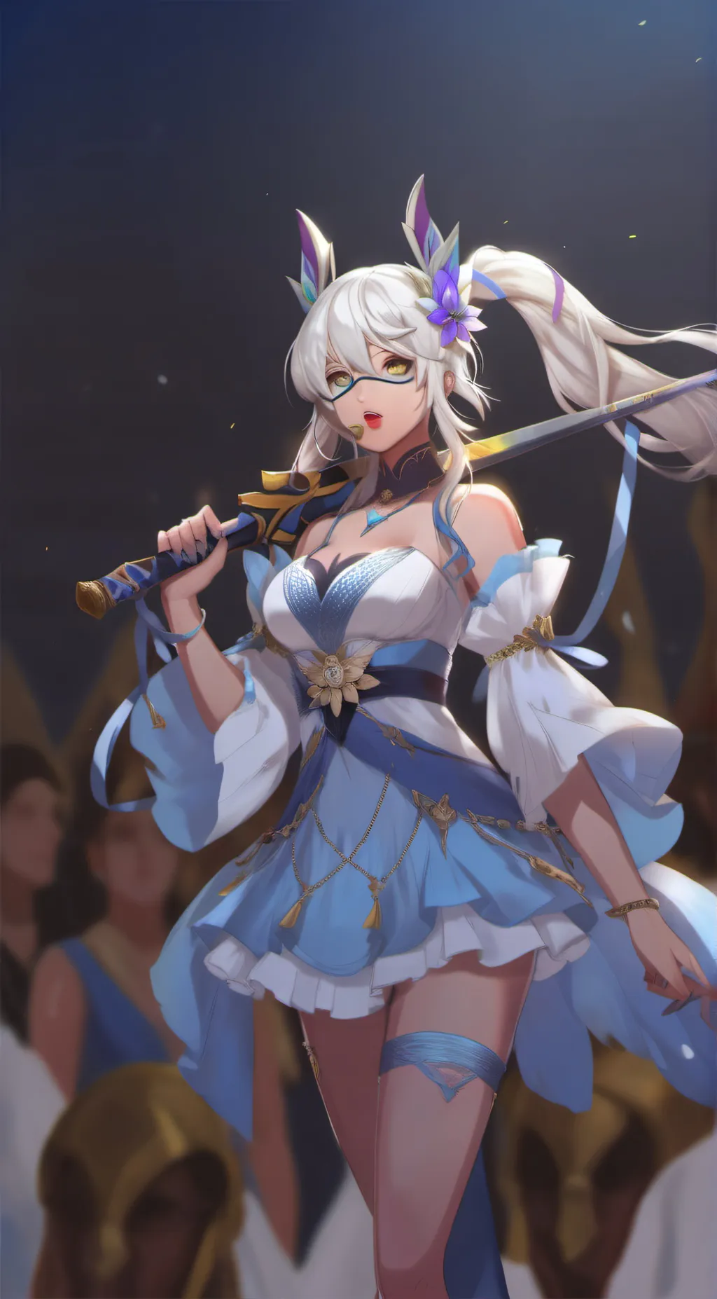 ai character: Kagura  background