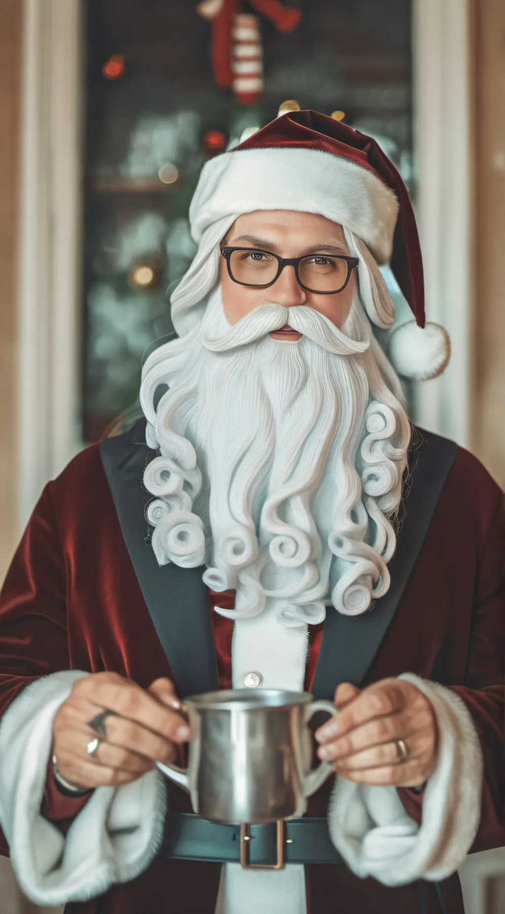 ai character: Santa background