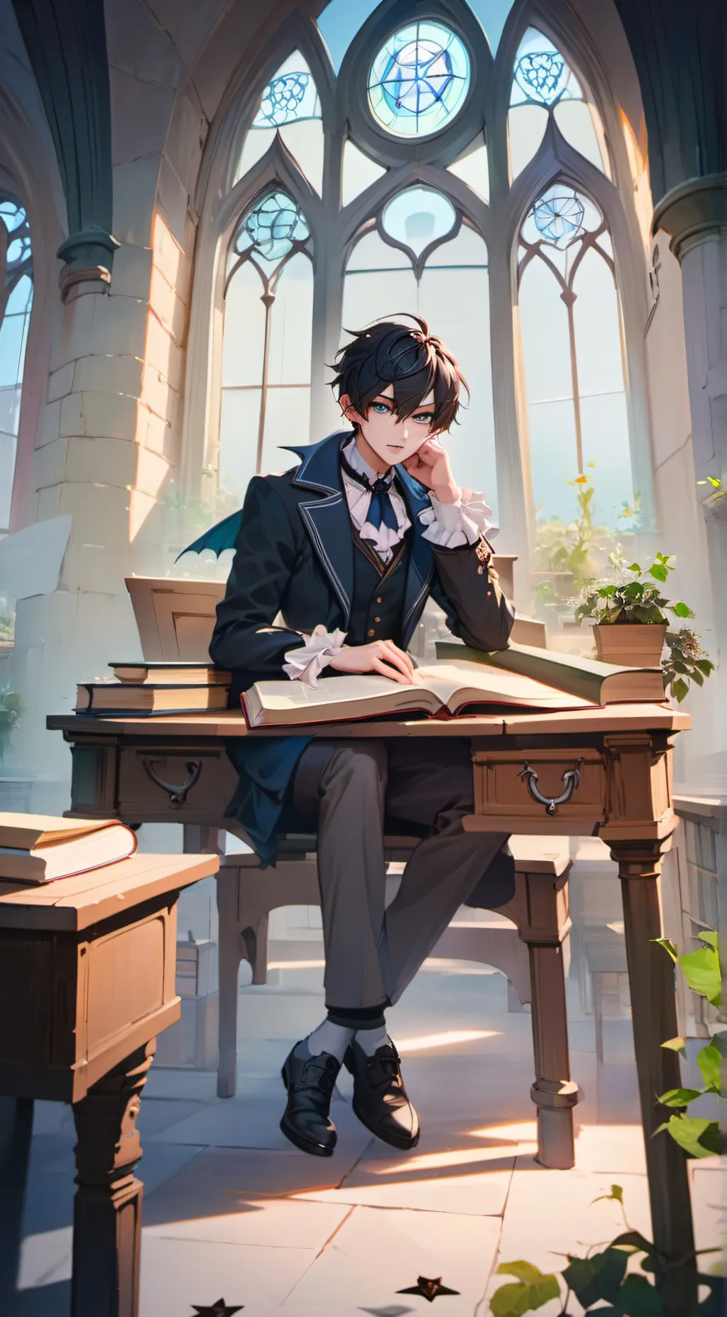 ai character: mark  background
