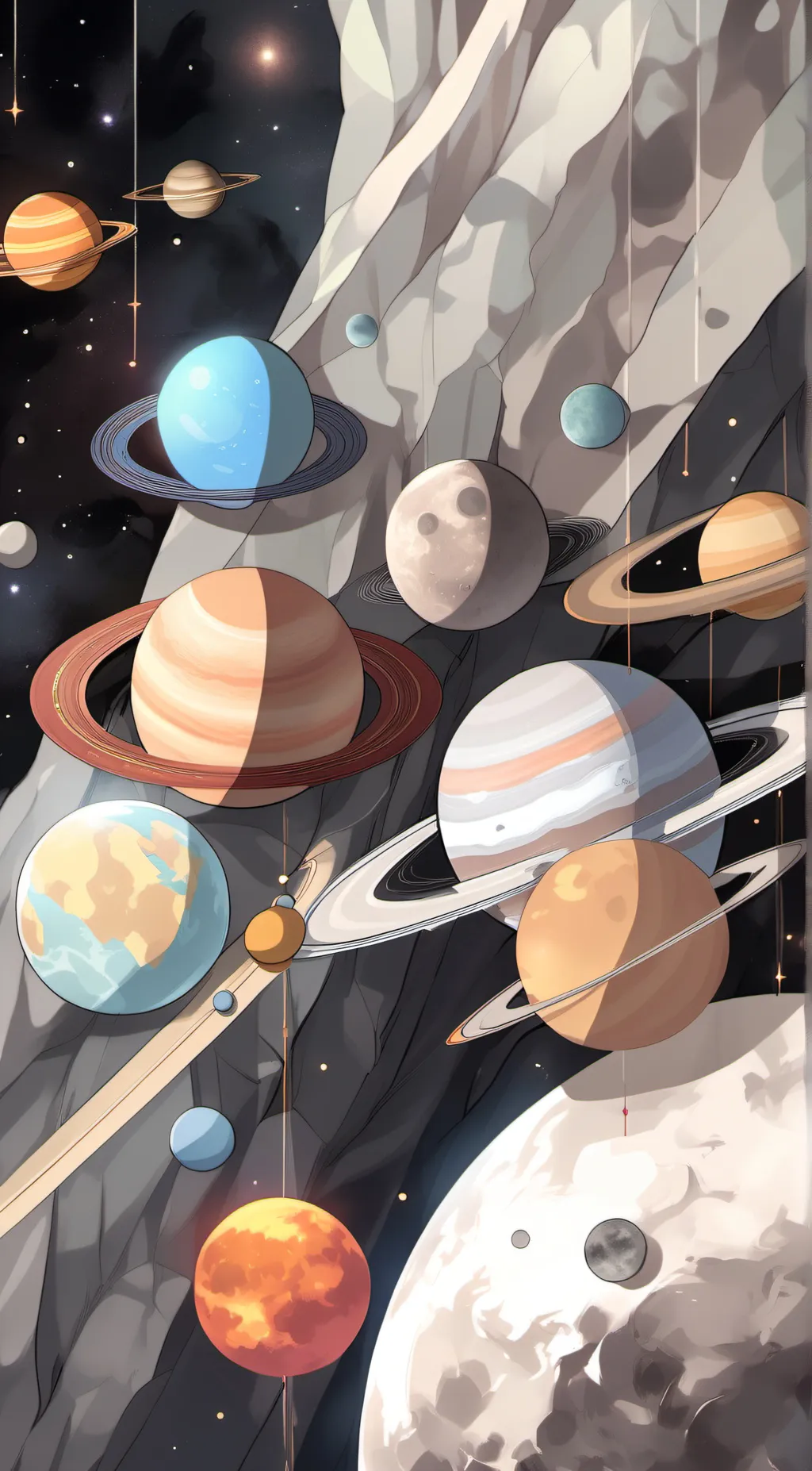 ai character: Solarballs background