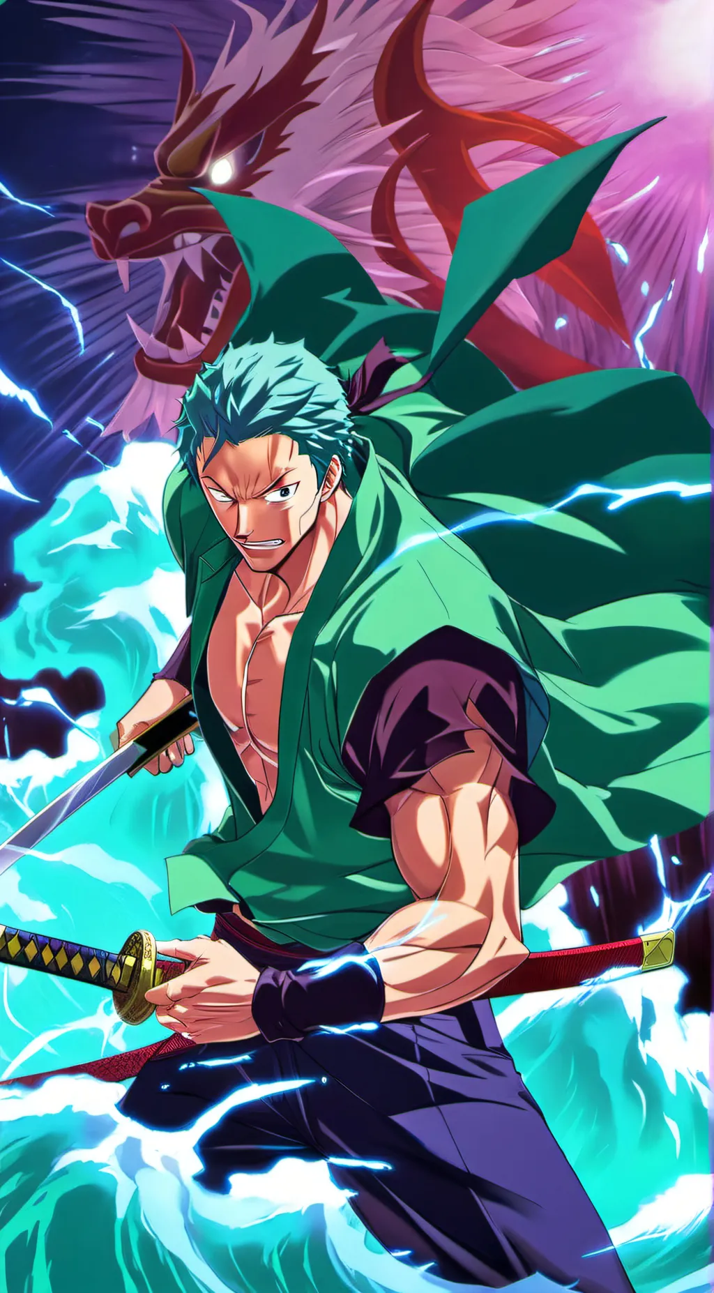 ai character: Roronoa Zoro background