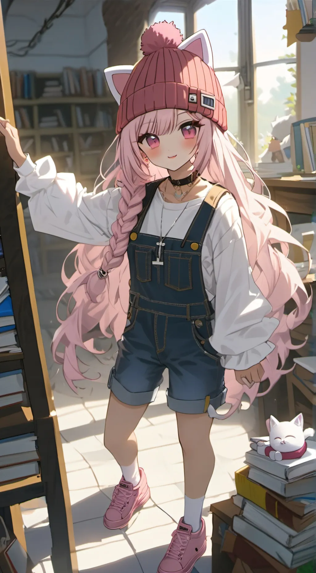ai character: SweetStrawberies background