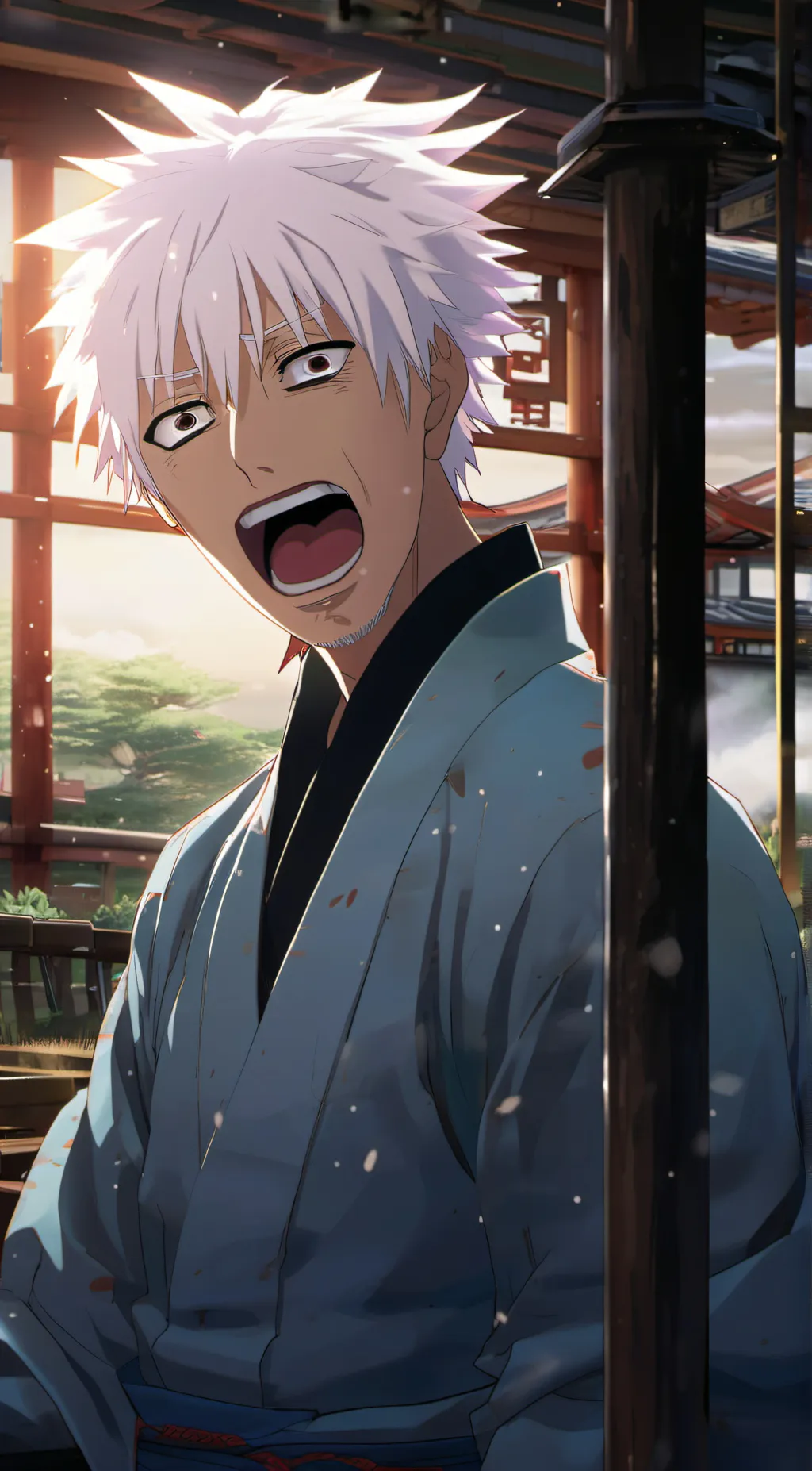 ai character: Gojo Sotoru background