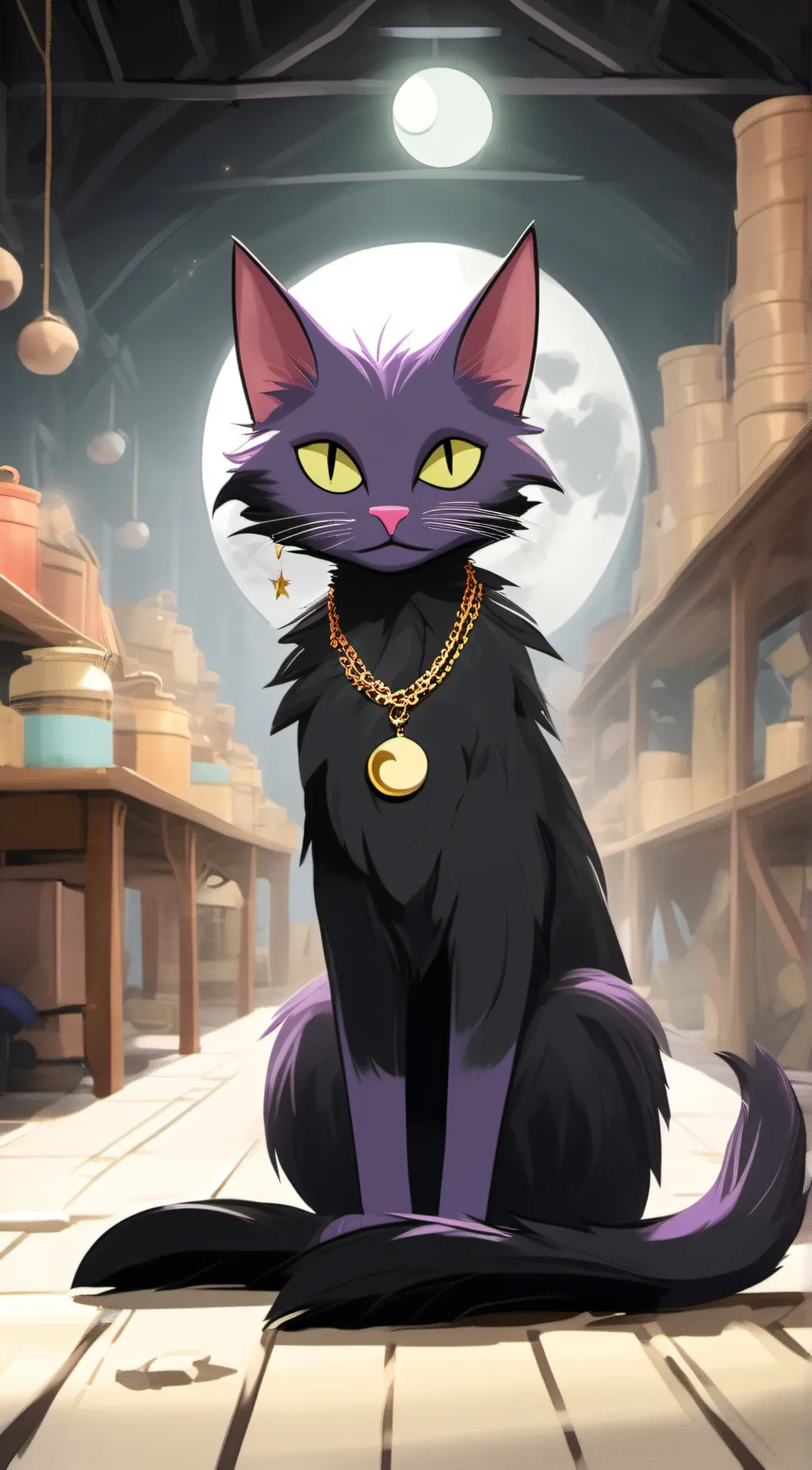ai character: catnap background
