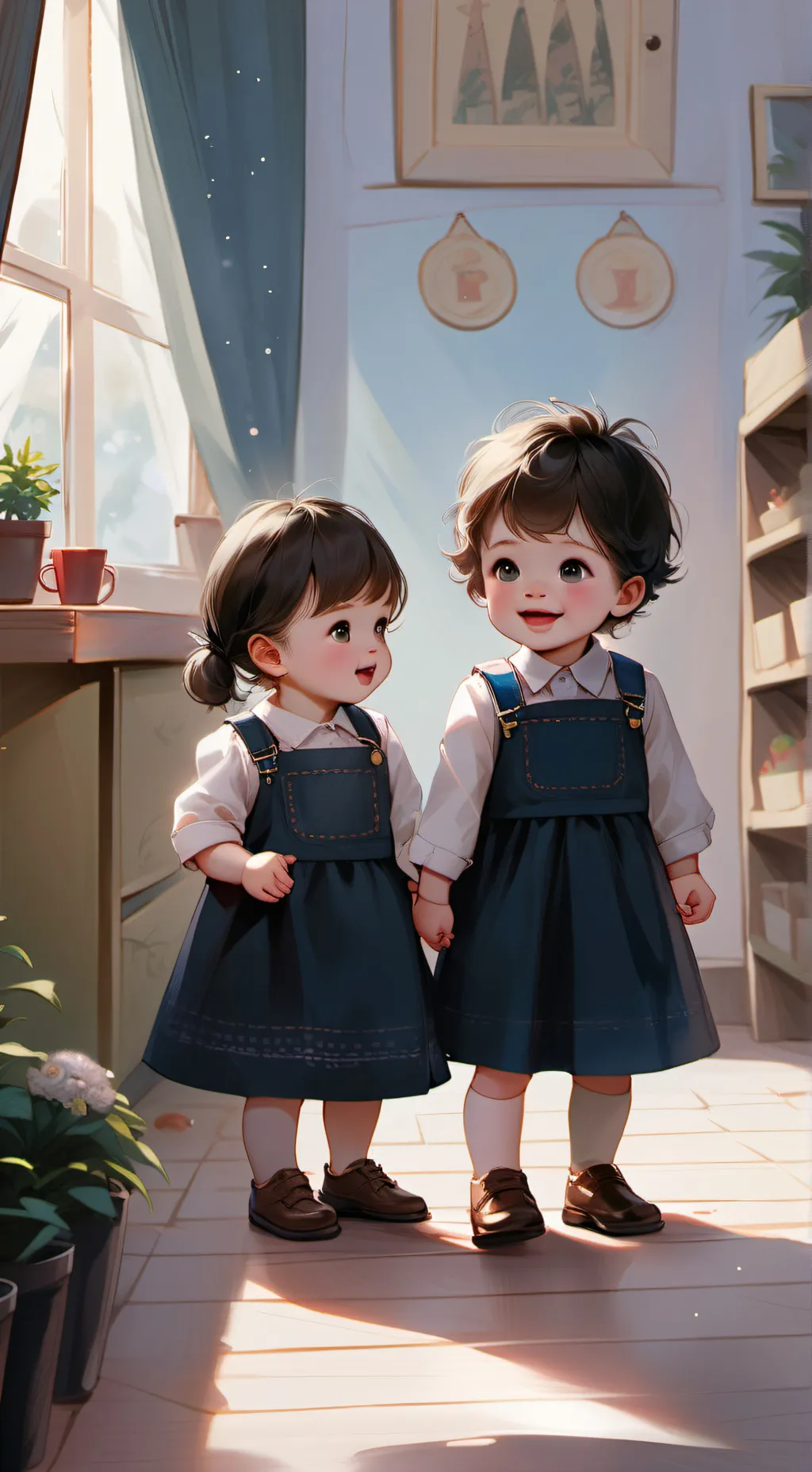 ai character: Sky And Skyler background