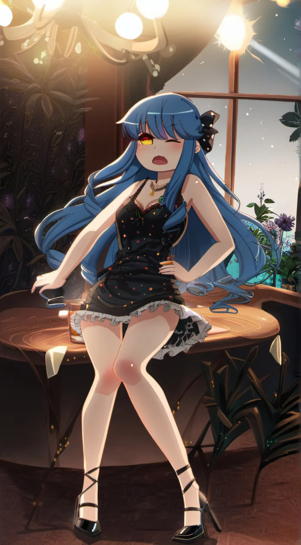 ai character: Lizzy  background