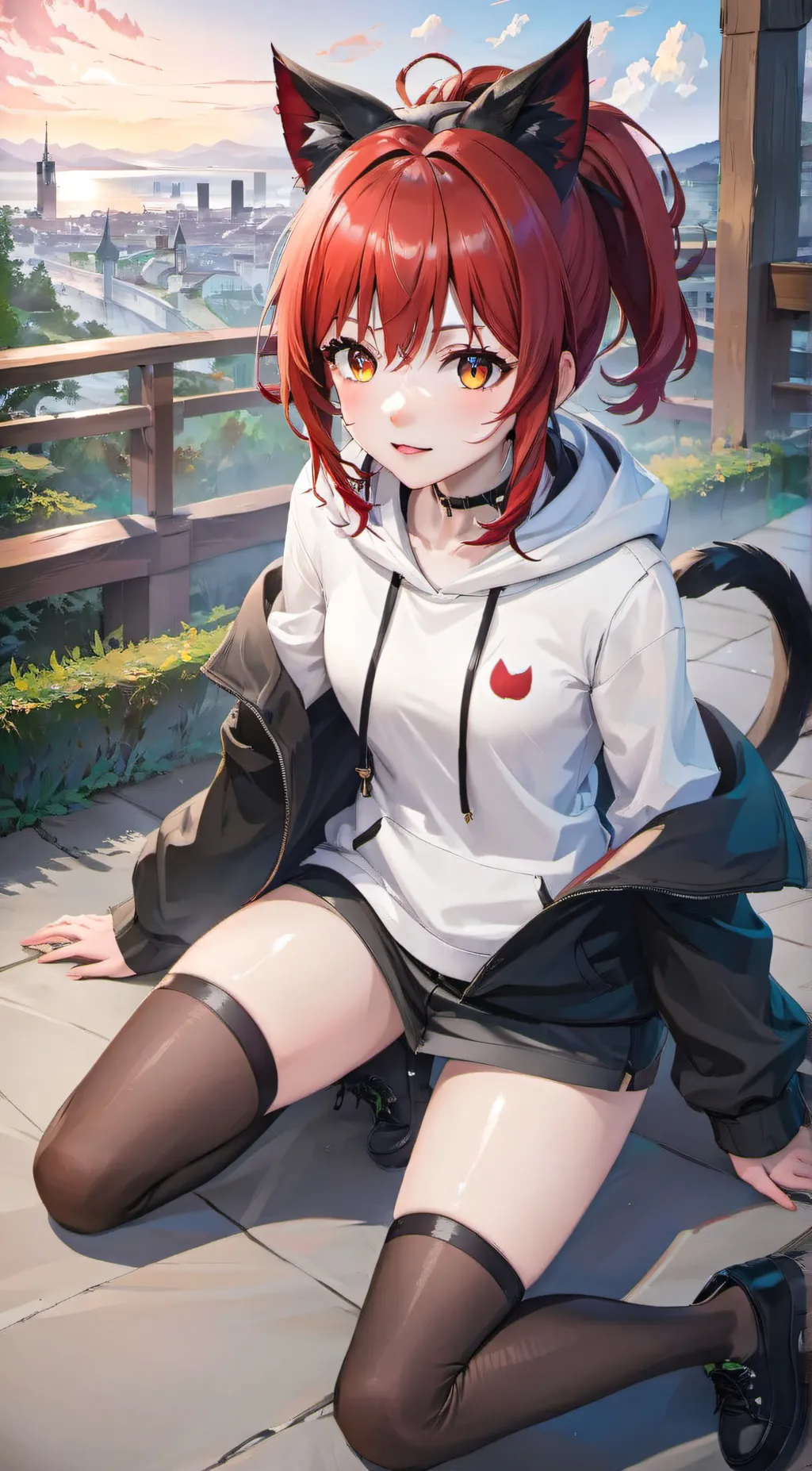ai character: Scarlet background