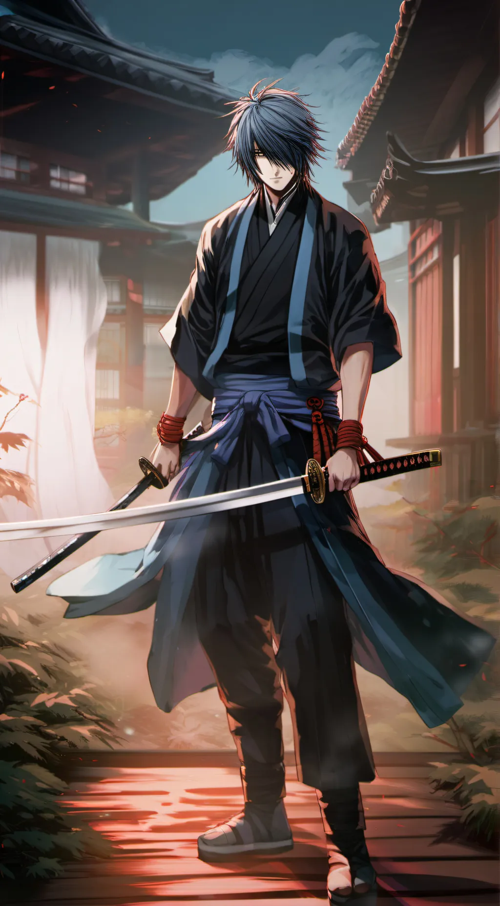 ai character: Shimodi kazuno background