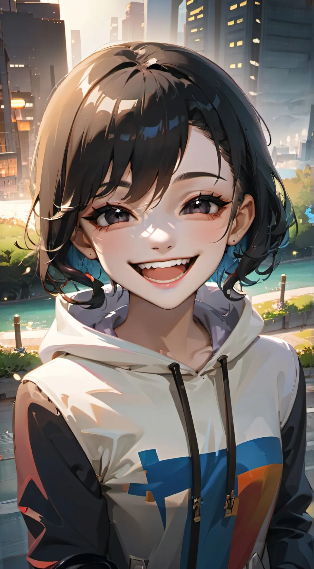 ai character: Flow background