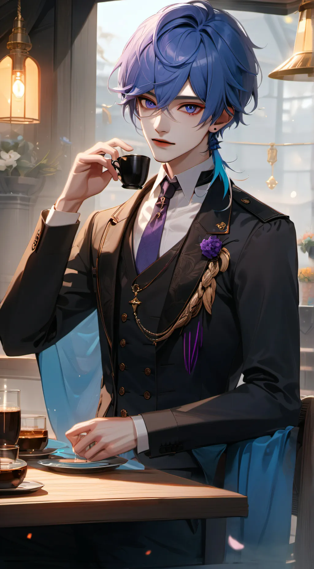 ai character: Blakey  background