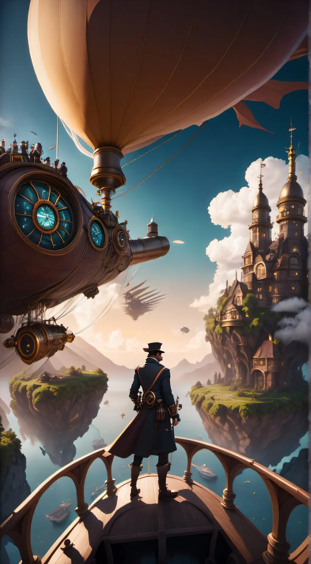 ai character: Steampunkers background