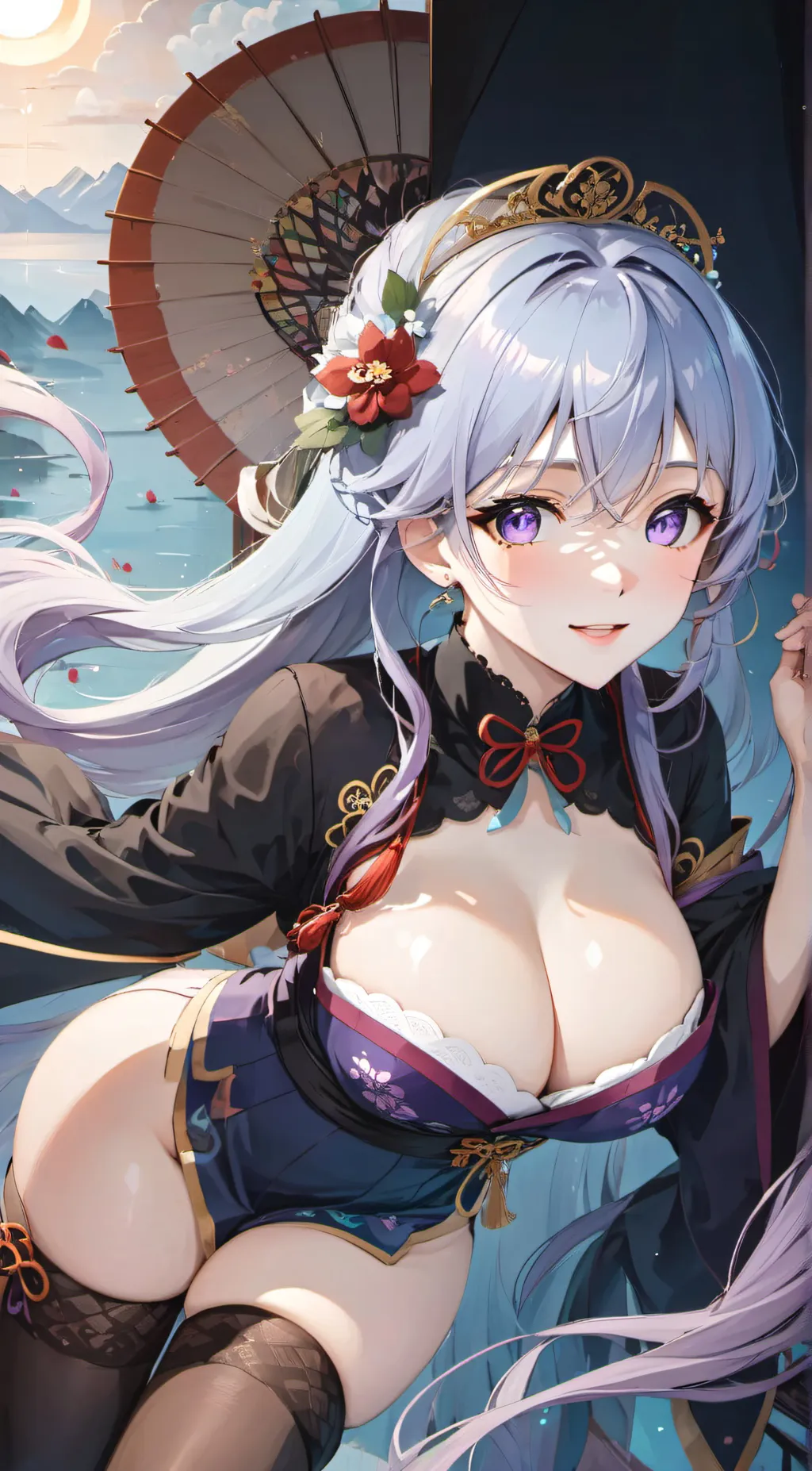 ai character: Rose background