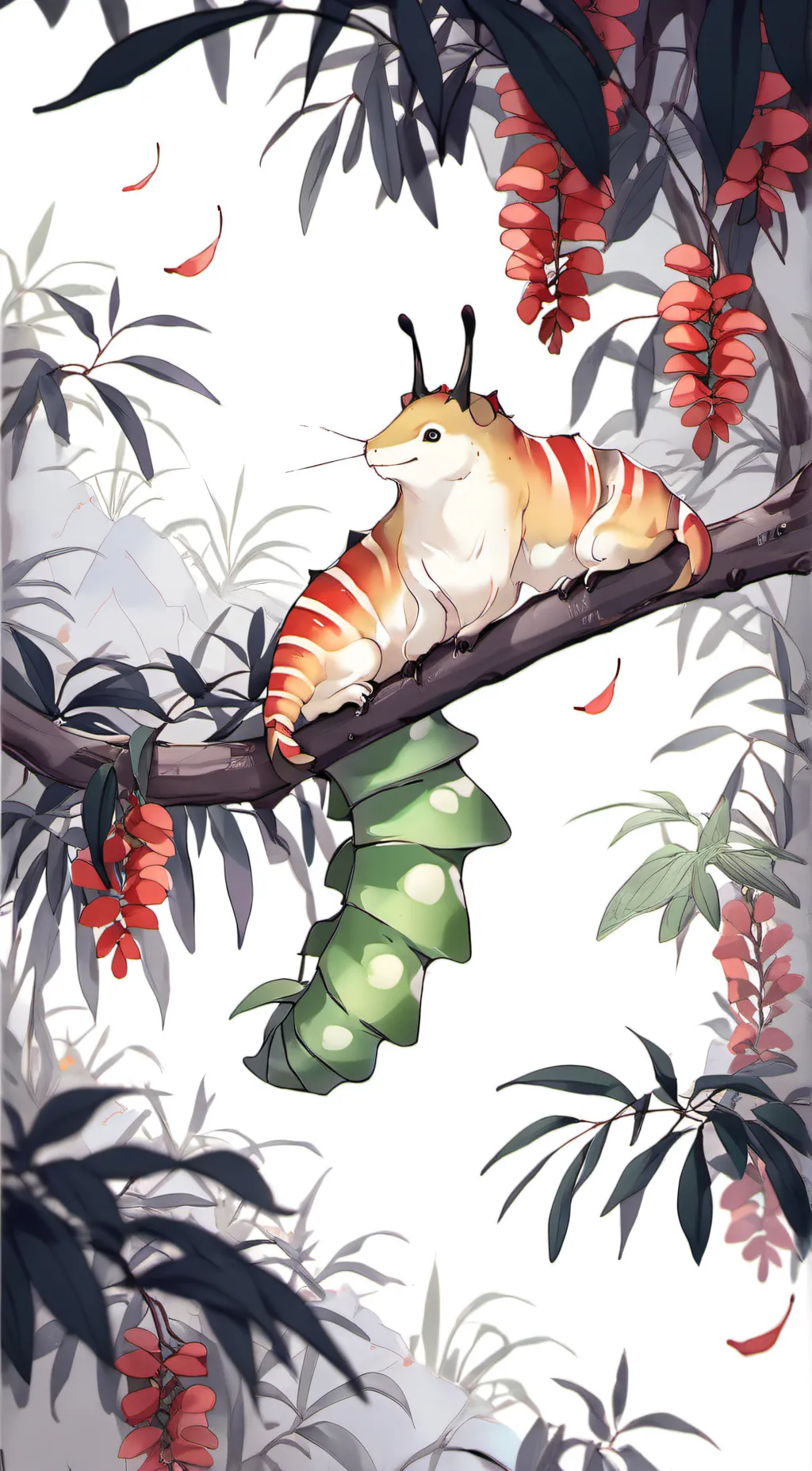 ai character: The food chain background