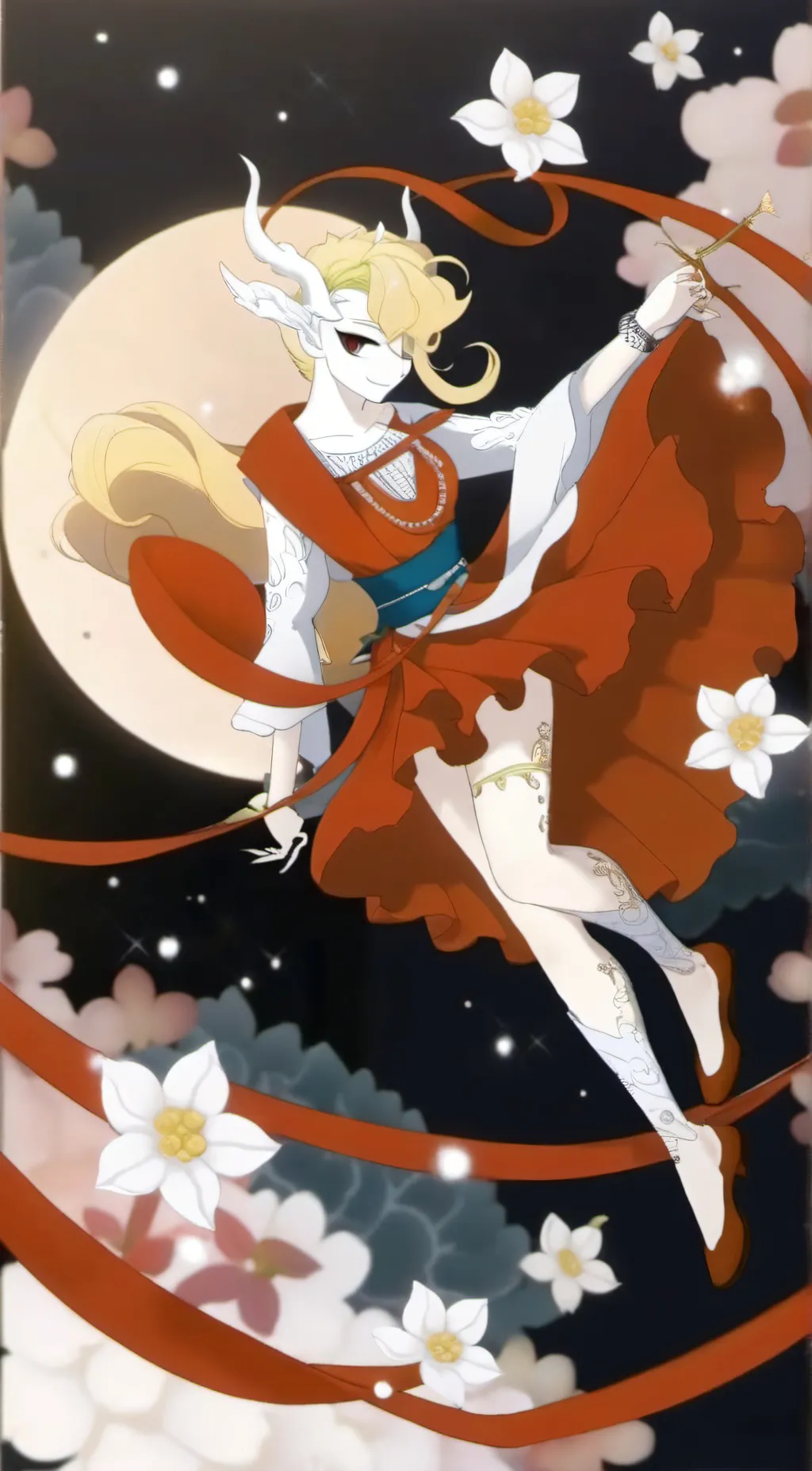 ai character: Moonhidora background