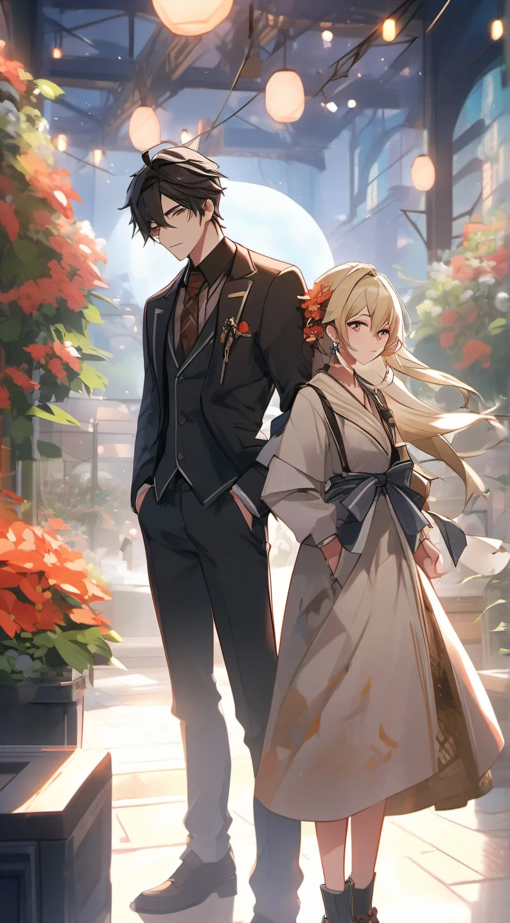 ai character: Jaxton & layla background