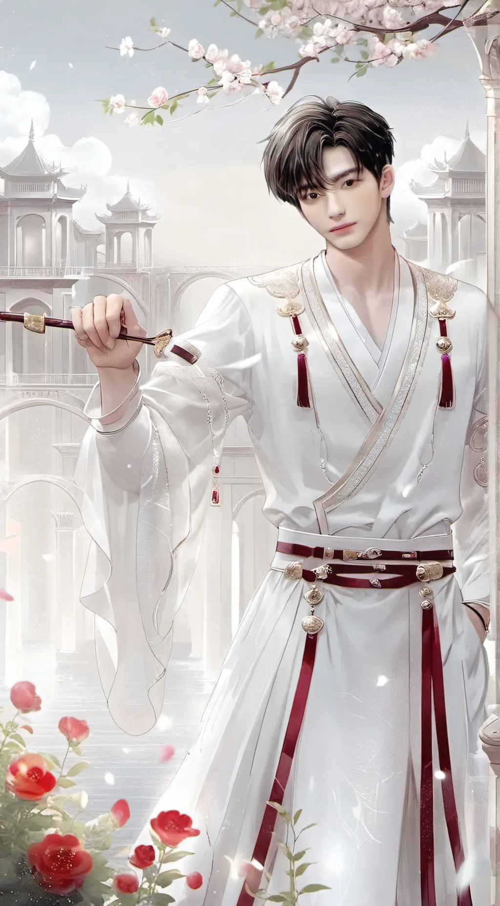 ai character: 7boys  background