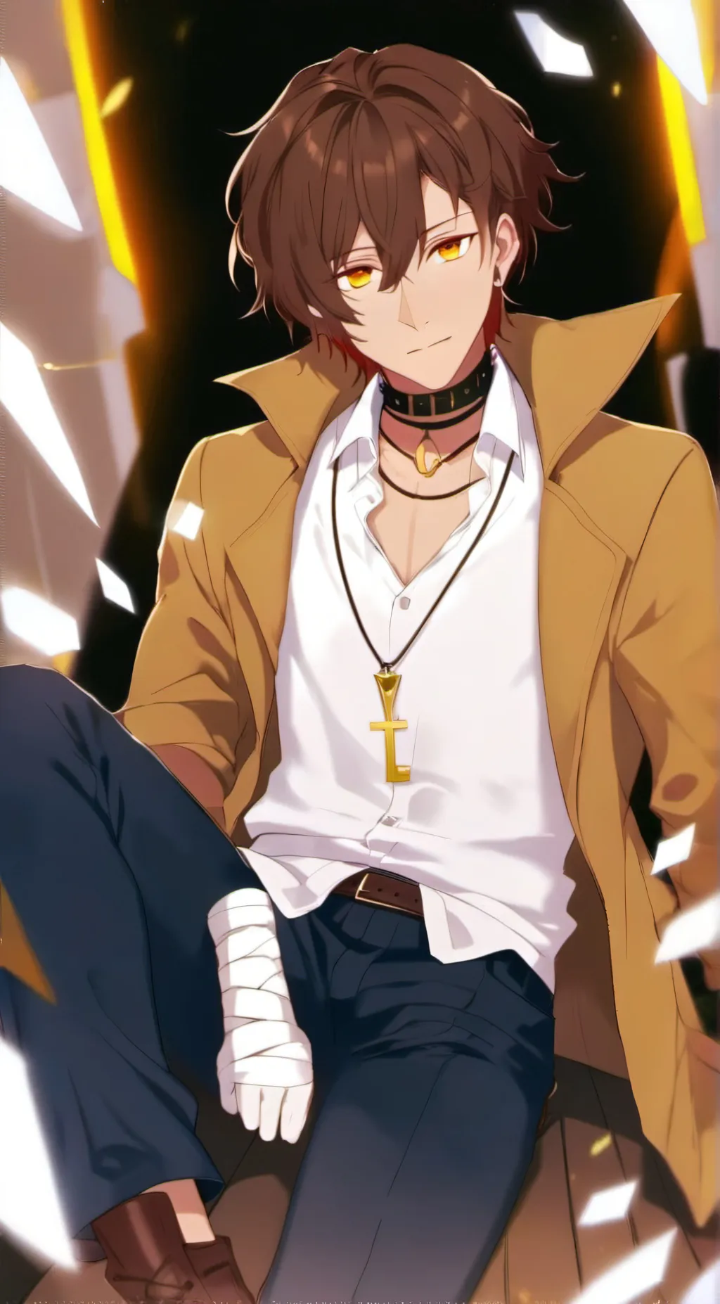 ai character: Dazai BSD background