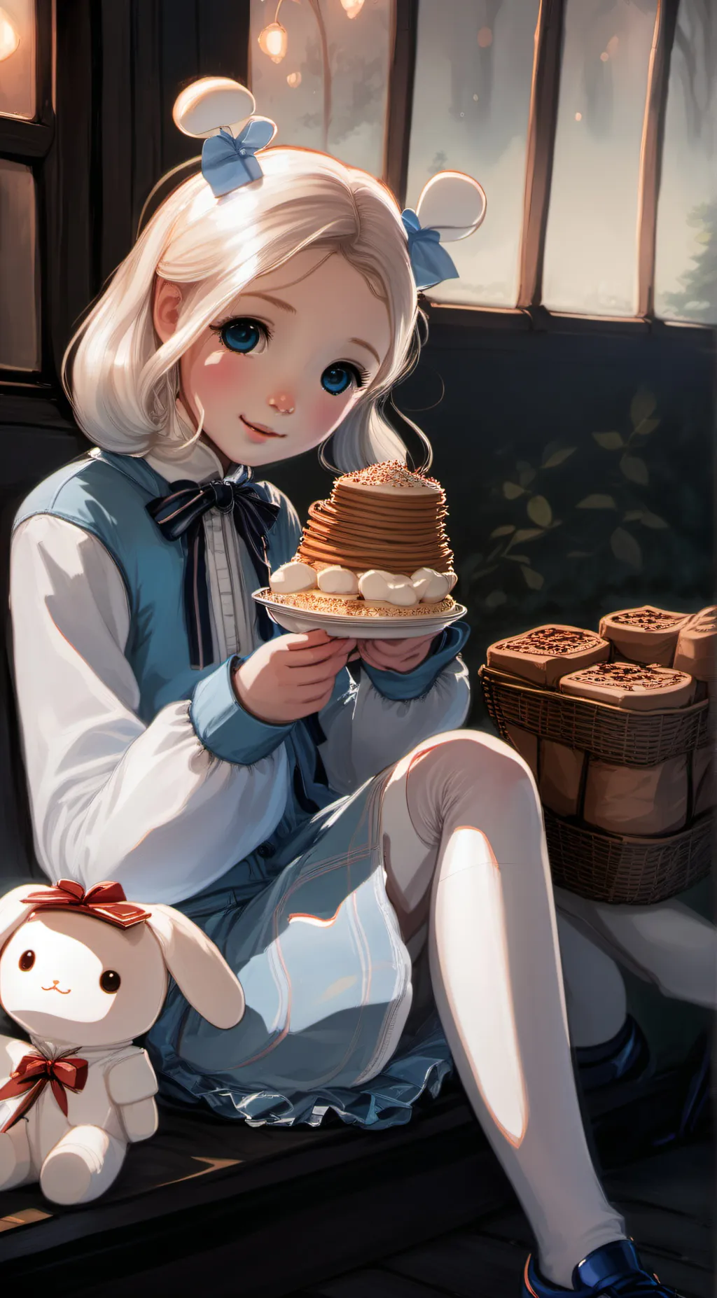 ai character: Cinnamoroll girl background