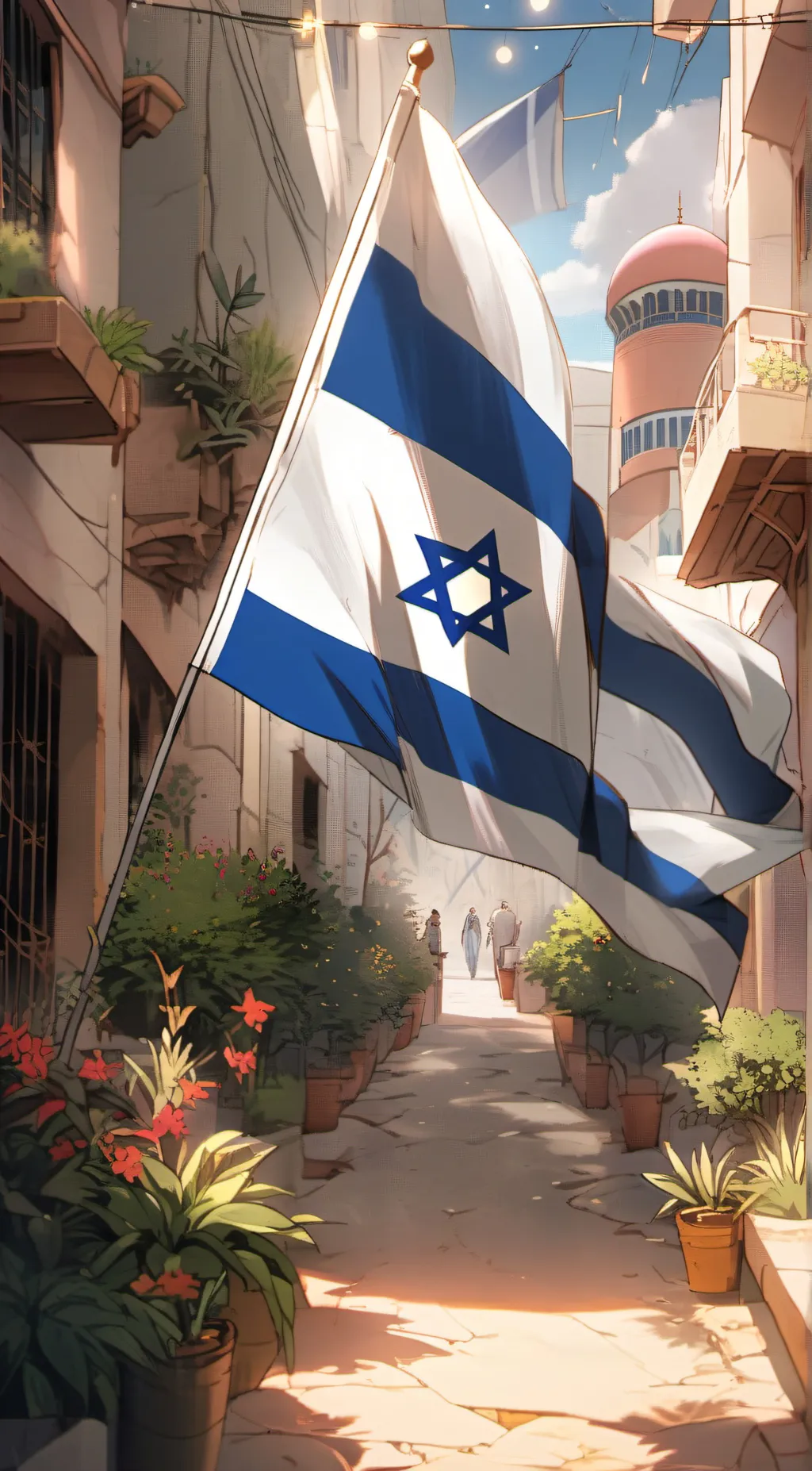 ai character: Israel 🇮🇱🇮🇱🇮🇱 background