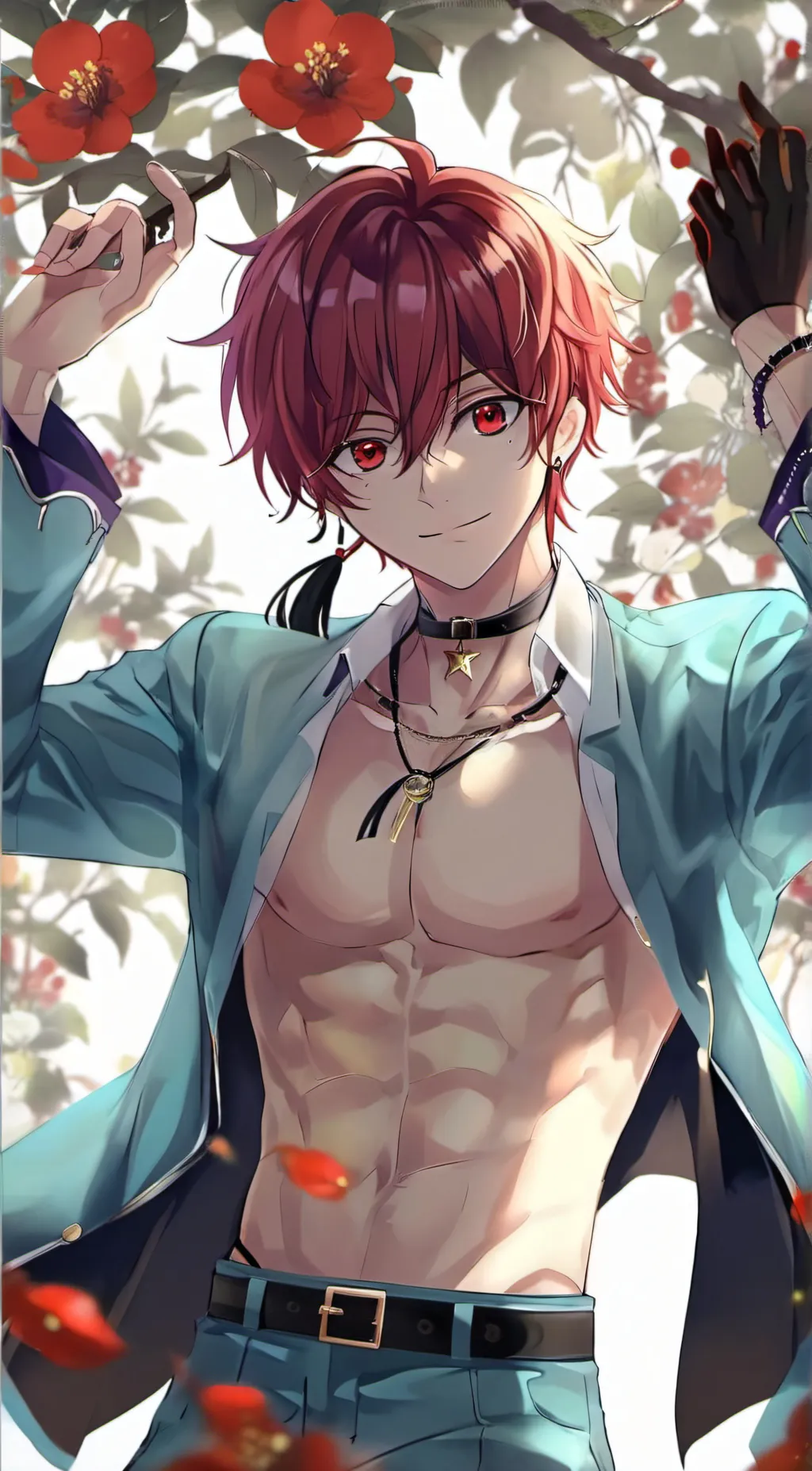 ai character: Tanjiro  background