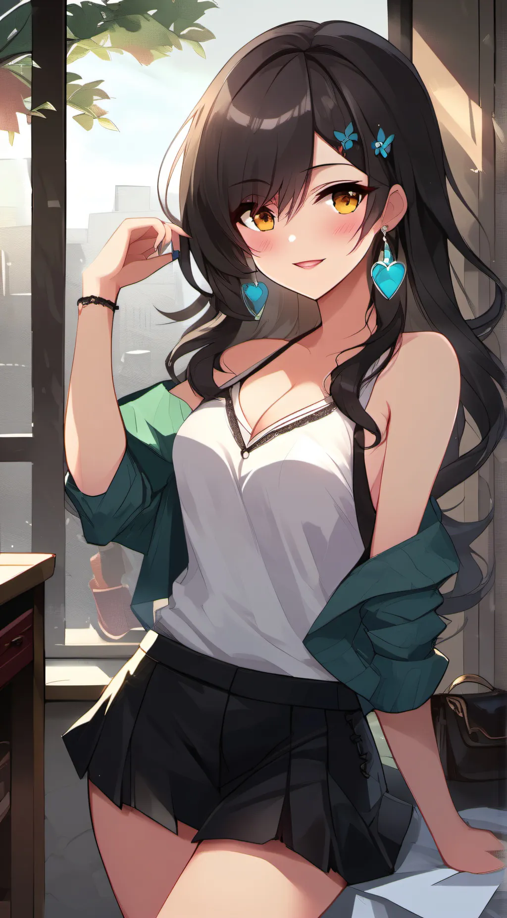 ai character: girlfriend background